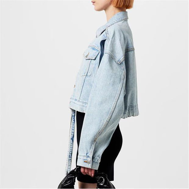 Alexander Wang o1g2r1mq0824 Trucker Denim Jackets in Light Blue Size S / US 4 / IT 40 - 4 Thumbnail
