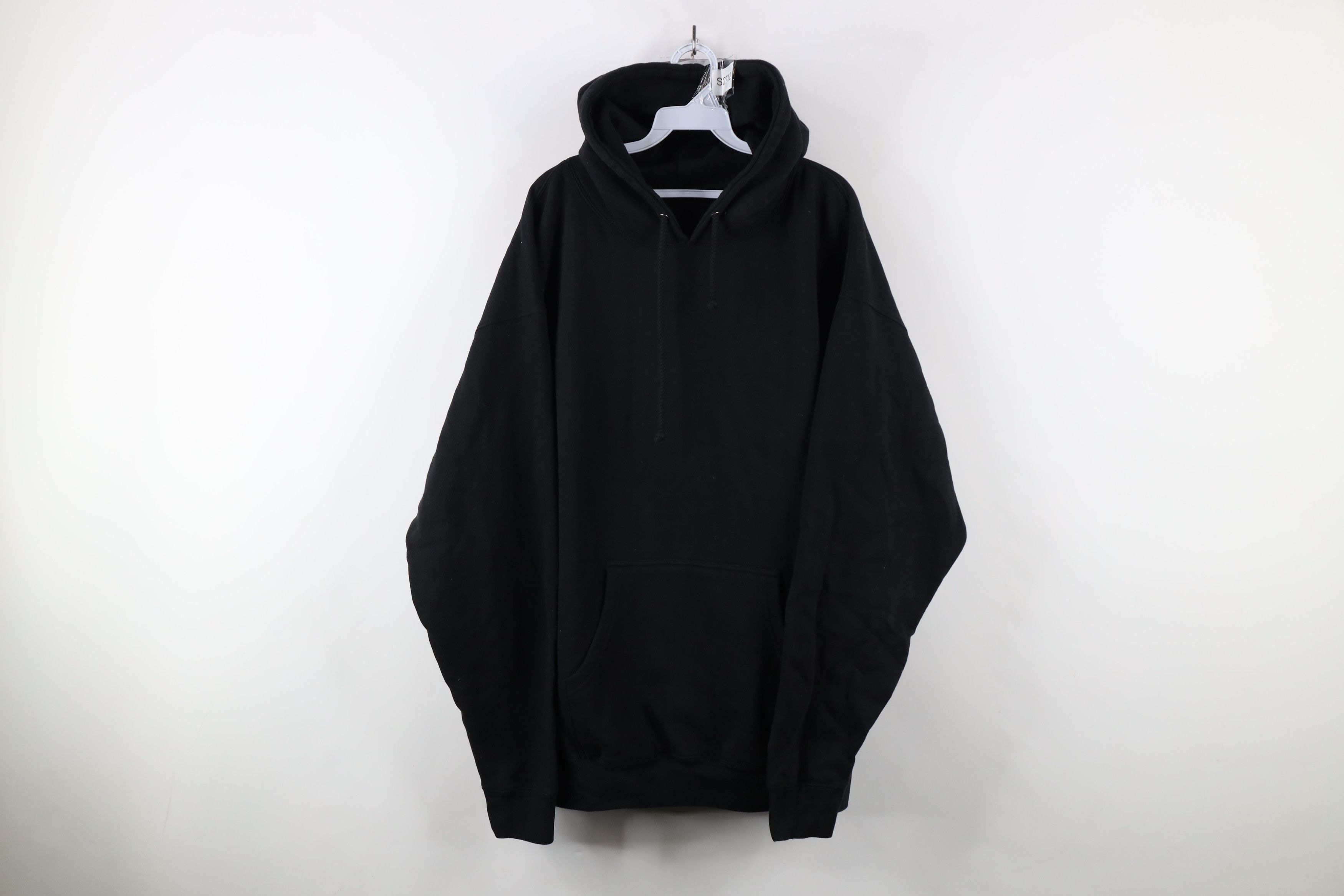 Vintage Vintage Streetwear Blank Heavyweight Hoodie Sweatshirt Black Size US XXL / EU 58 / 5 - 1 Thumbnail