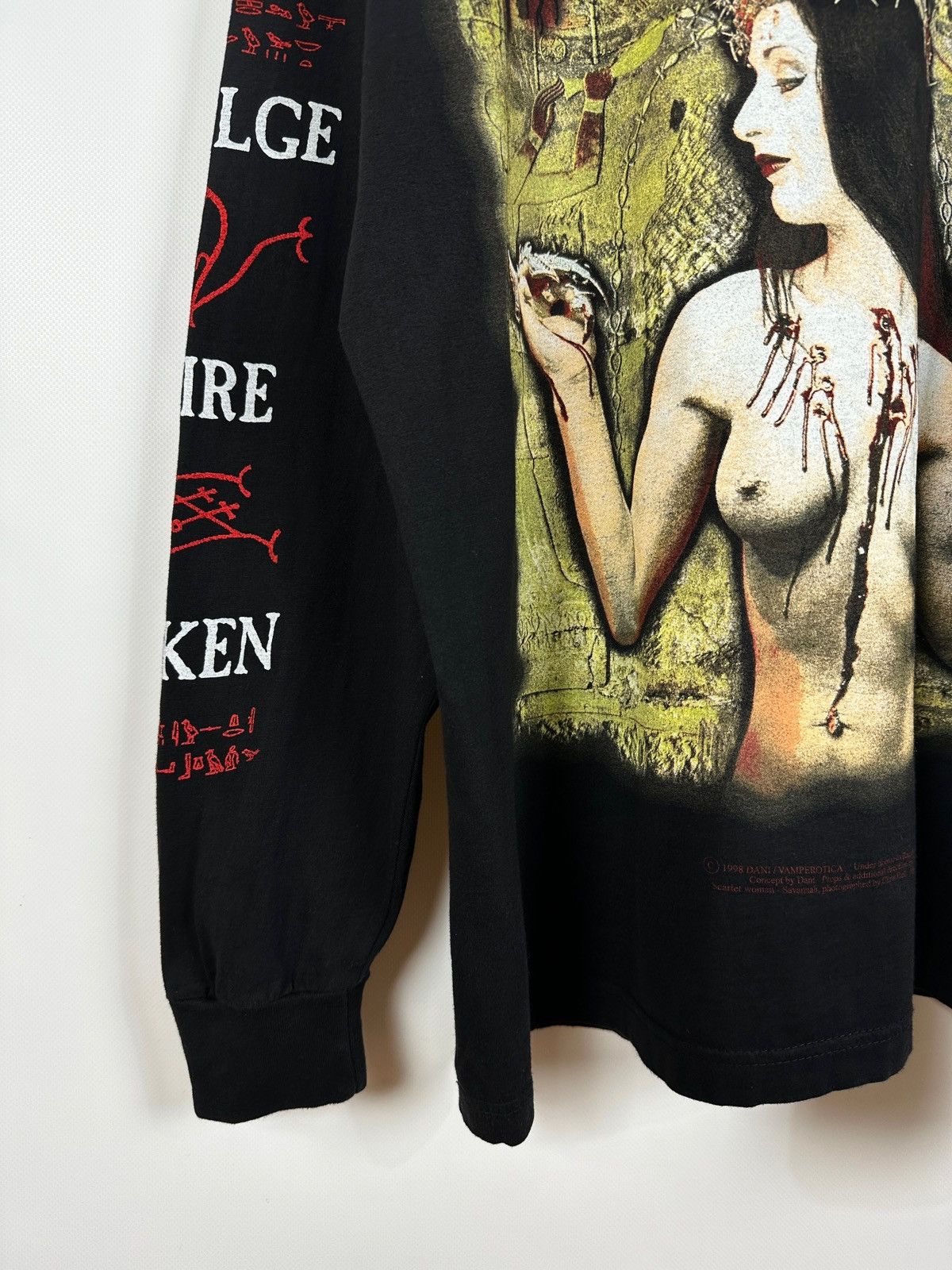Band Tees 1998 Vintage Cradle of Filth Praise The Whore Long Sleeve Size US XL / EU 56 / 4 - 9 Thumbnail