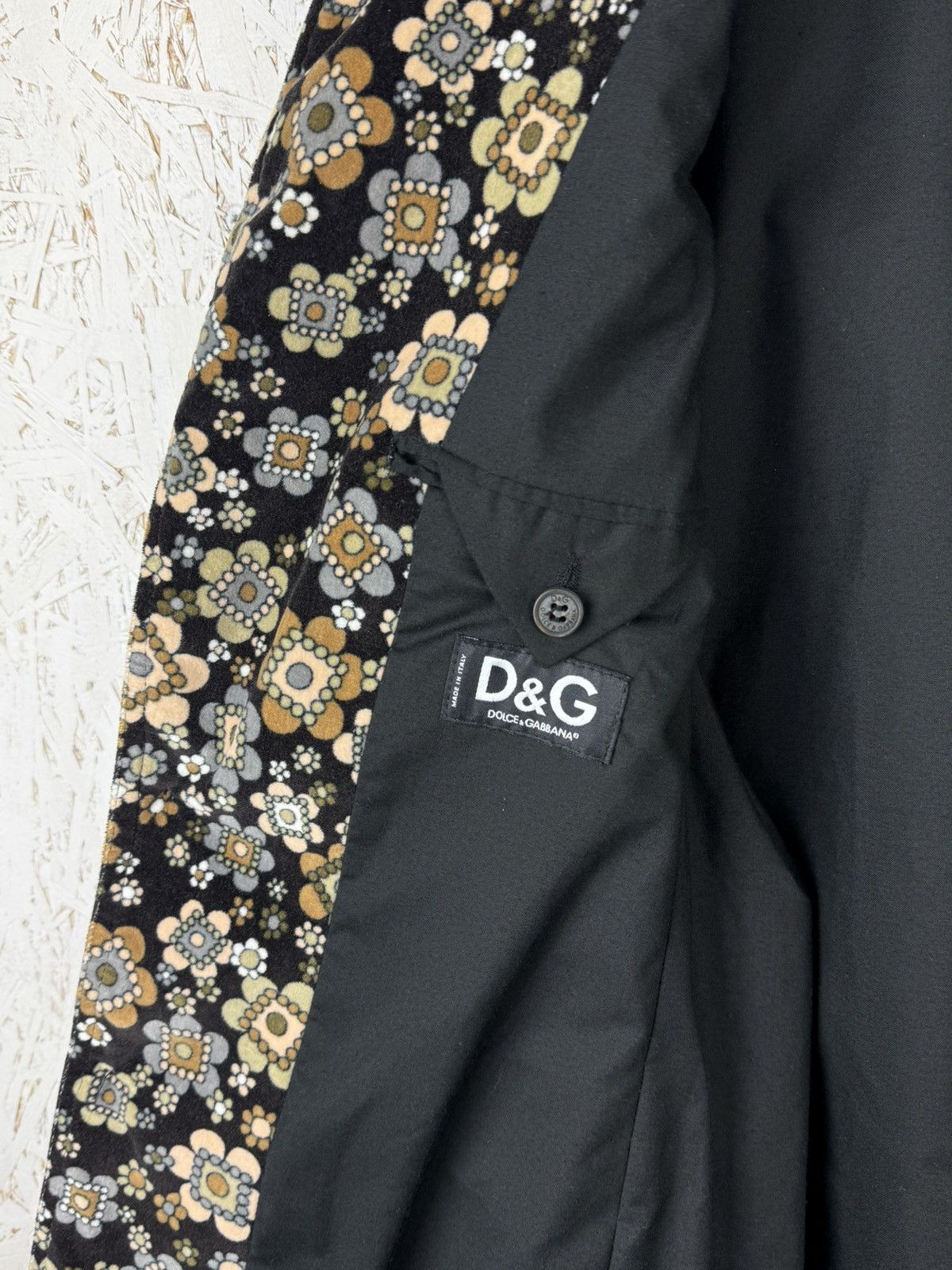 Dolce & Gabbana 00s Dolce & Gabbana 2004 Floral Velvet Vintage Blazer 48 Size US M / EU 48-50 / 2 - 12 Thumbnail