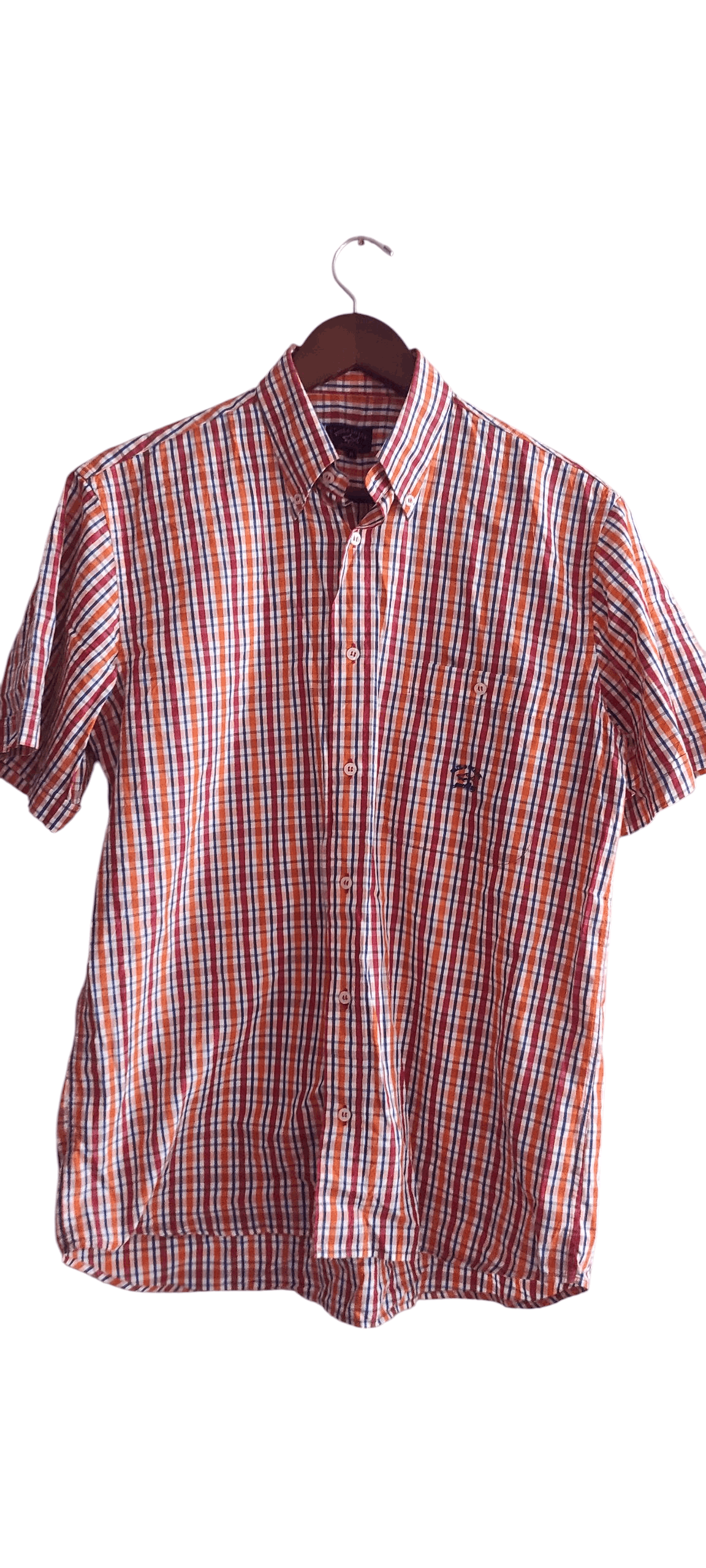 Paul & Shark Paul & Shark Mens Gingham Short Sleeve Shirt M Size US M / EU 48-50 / 2 - 1 Thumbnail