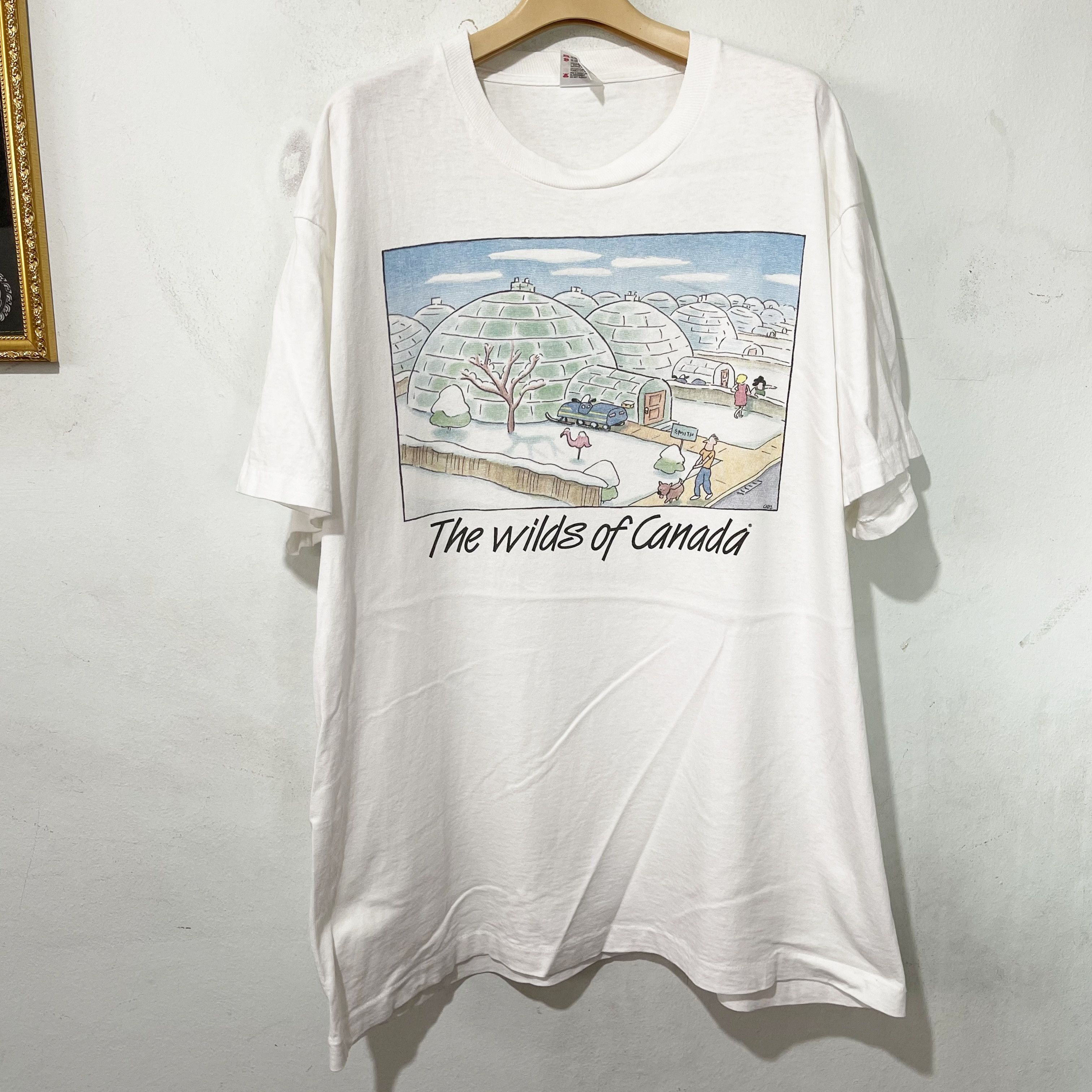 Vintage Vintage 90s The Wilds of Canada T-Shirt Size US XL / EU 56 / 4 - 1 Thumbnail