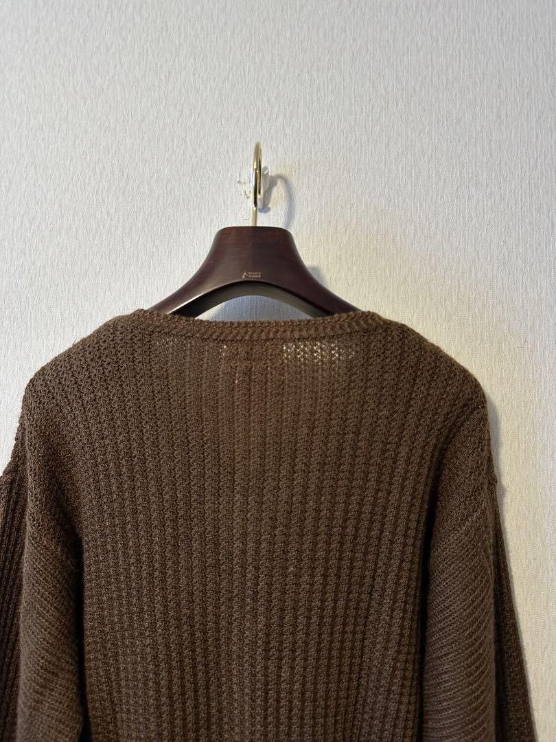 Yohji Yamamoto Yohji Yamamoto 1990s Ramie V-Neck Knit Sweater Size US M / EU 48-50 / 2 - 6 Thumbnail