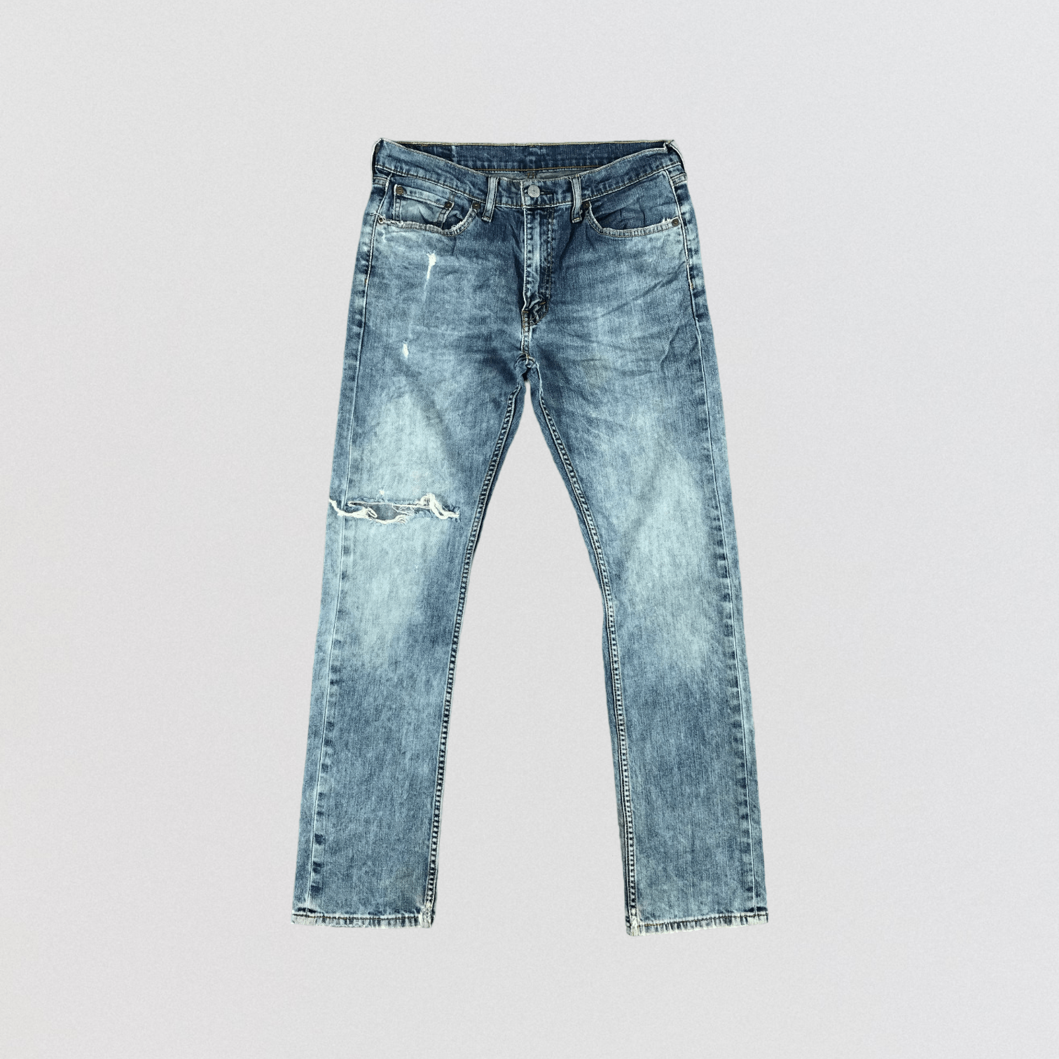 image of Blue Wash Levis 513 Jeans-Jm3152, Men's (Size 33)