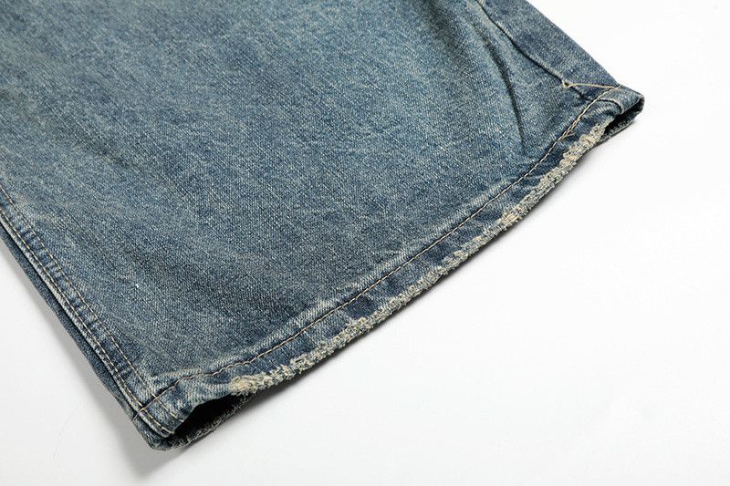 Vintage American retro high street washed distressed loose jeans Size US 32 / EU 48 - 6 Thumbnail