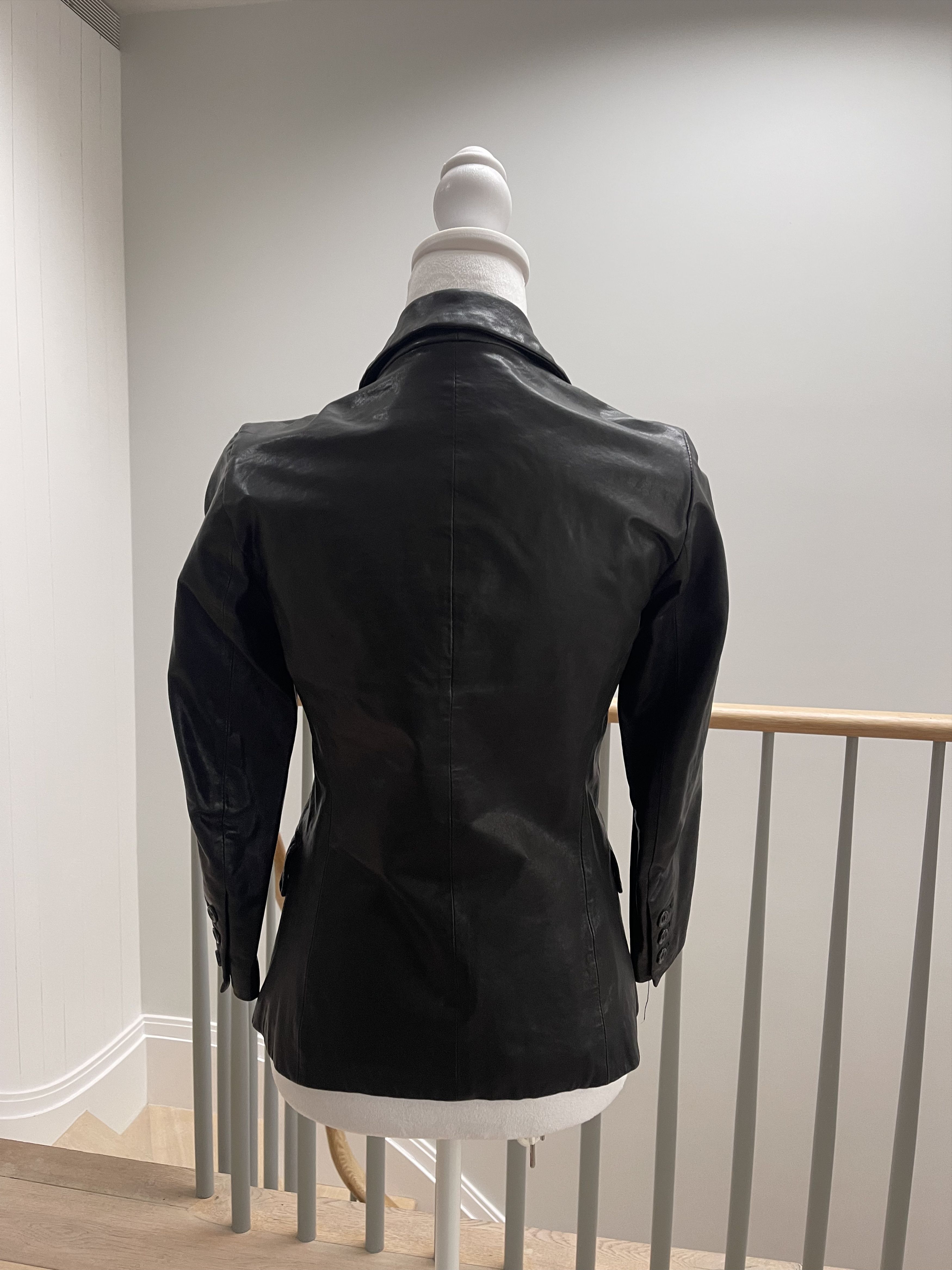 Elizabeth and James Leather Blazer Size XS / US 0-2 / IT 36-38 - 5 Thumbnail
