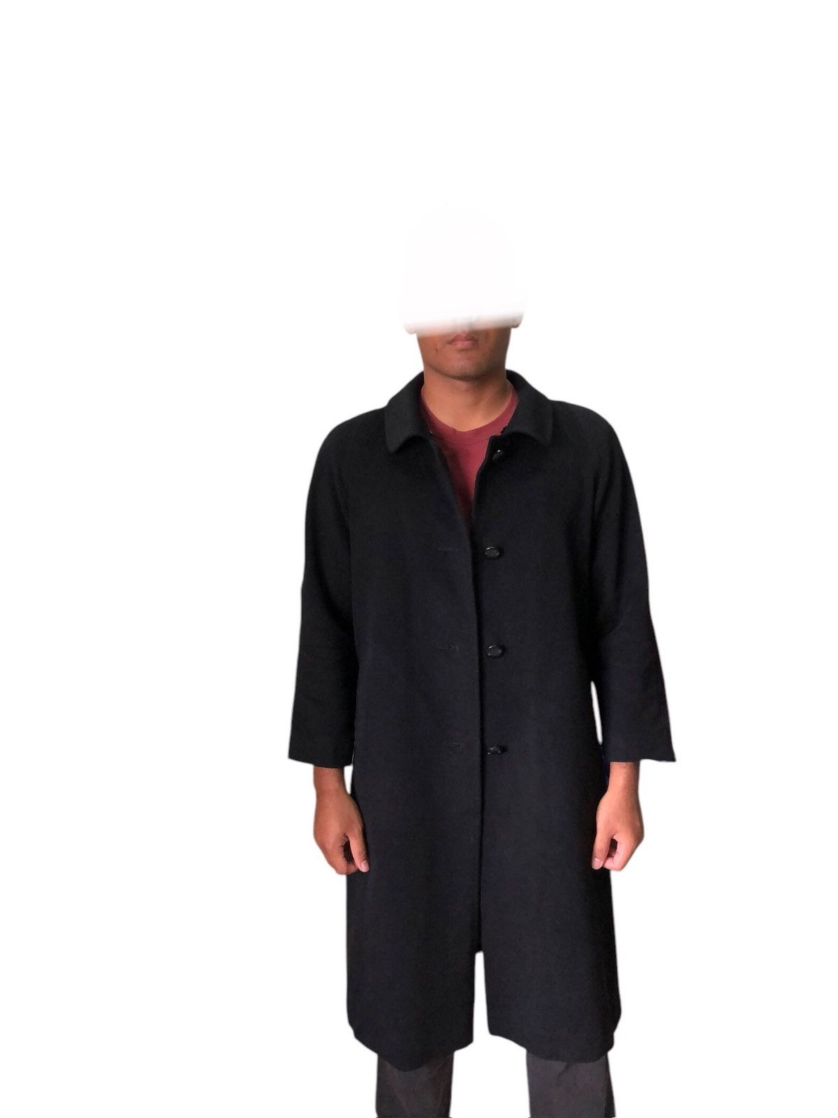 Balmain Authentic🔥 Balmain Cashmere Wool Long Coat Black Size L / US 10 / IT 46 - 4 Thumbnail