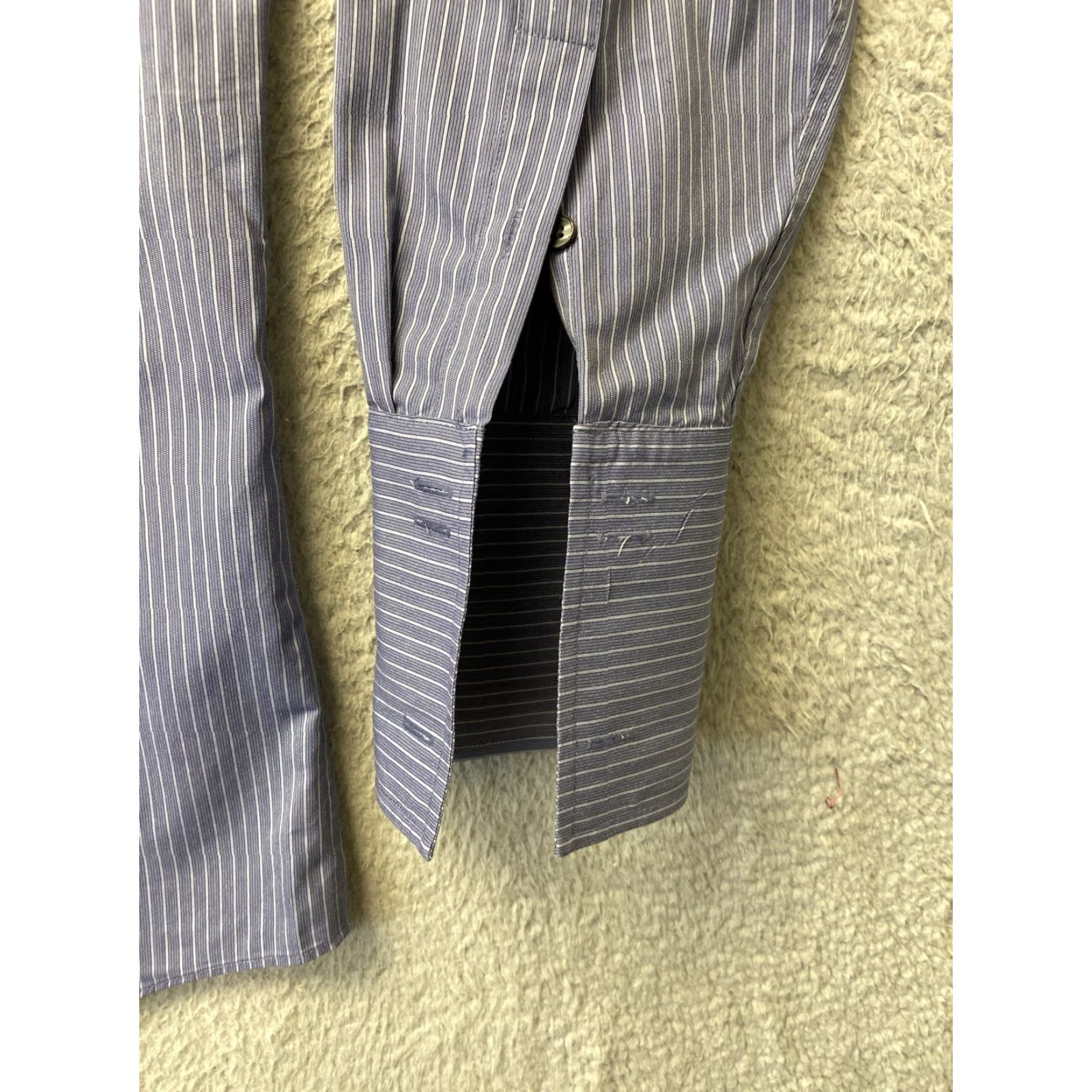 Tasso Elba Tasso Elba Men’s Large 16-16 1/2 Long Sleeve Shirt Gray Stripes 112-63 Button-Up Classic Preppy All Seasons Size US L / EU 52-54 / 3 - 5 Thumbnail