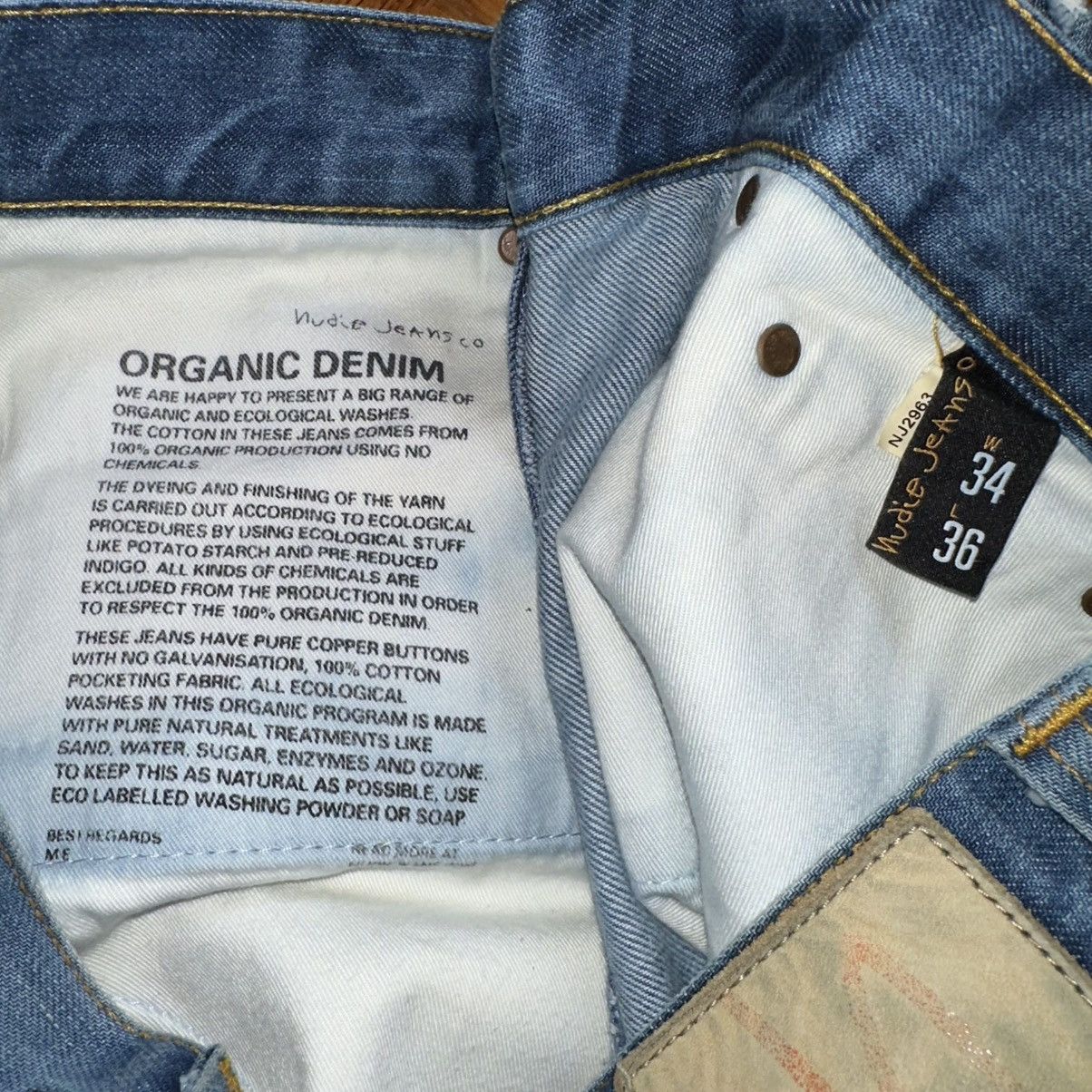 Nudie Jeans Nudie Jeans Light Blue Faded Jeans sz 34x36 Size US 34 / EU 50 - 4 Thumbnail