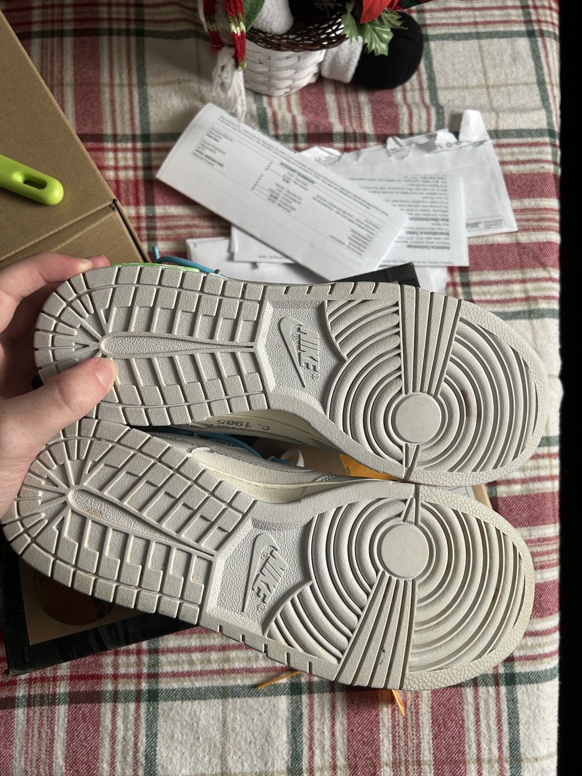 Nike × Off-White Nike dunk low off white lot 02 Size US 9 / EU 42 - 5 Thumbnail