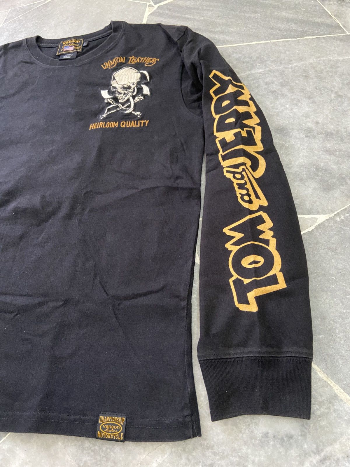 Vanson Leathers Vanson Leather X Felix The Cat Embroidered Logo T-Shirt Size US M / EU 48-50 / 2 - 9 Thumbnail