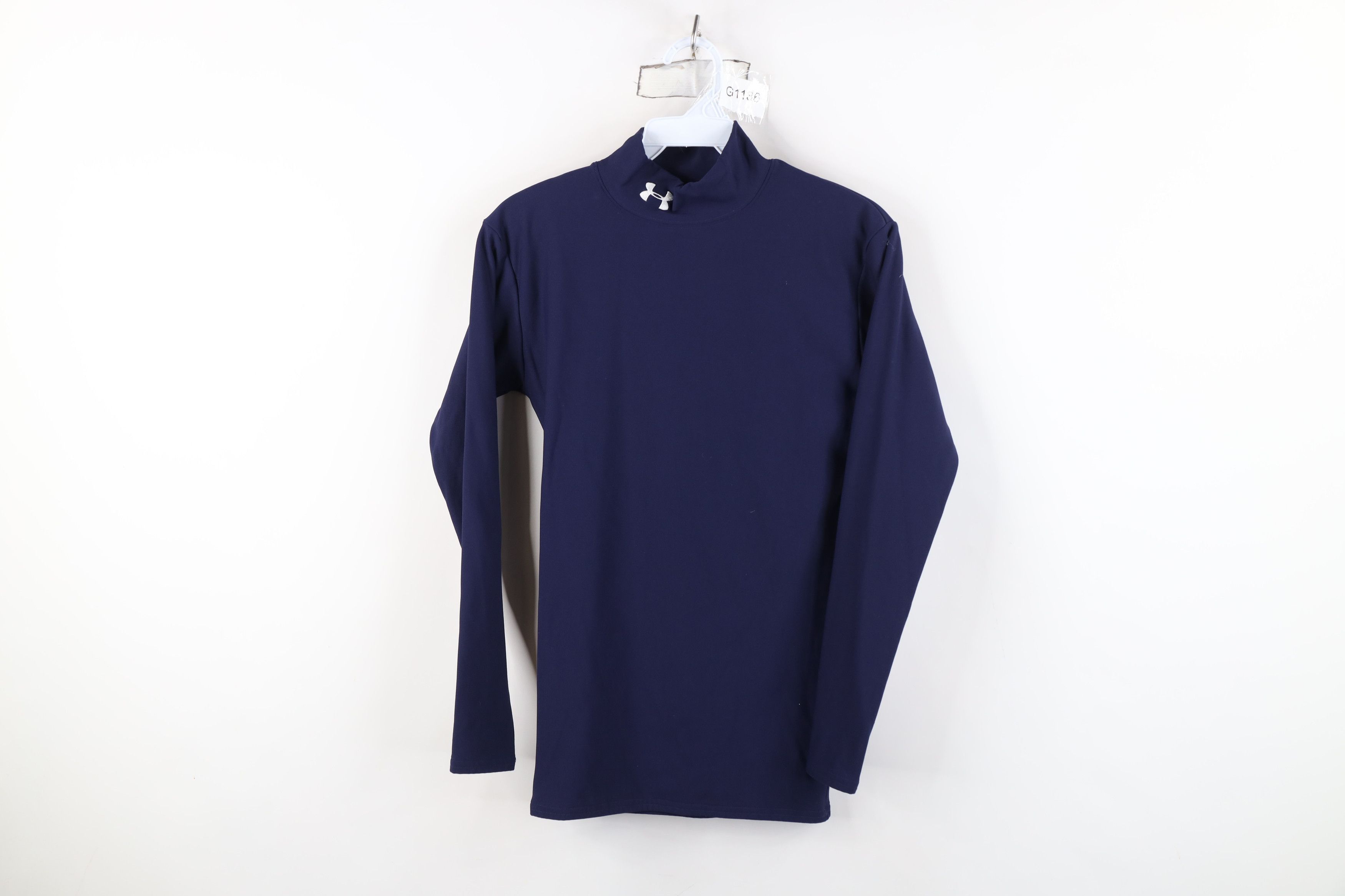 Under Armour Under Armour Compression Mock Neck Training T-Shirt Blue Size US S / EU 44-46 / 1 - 1 Thumbnail