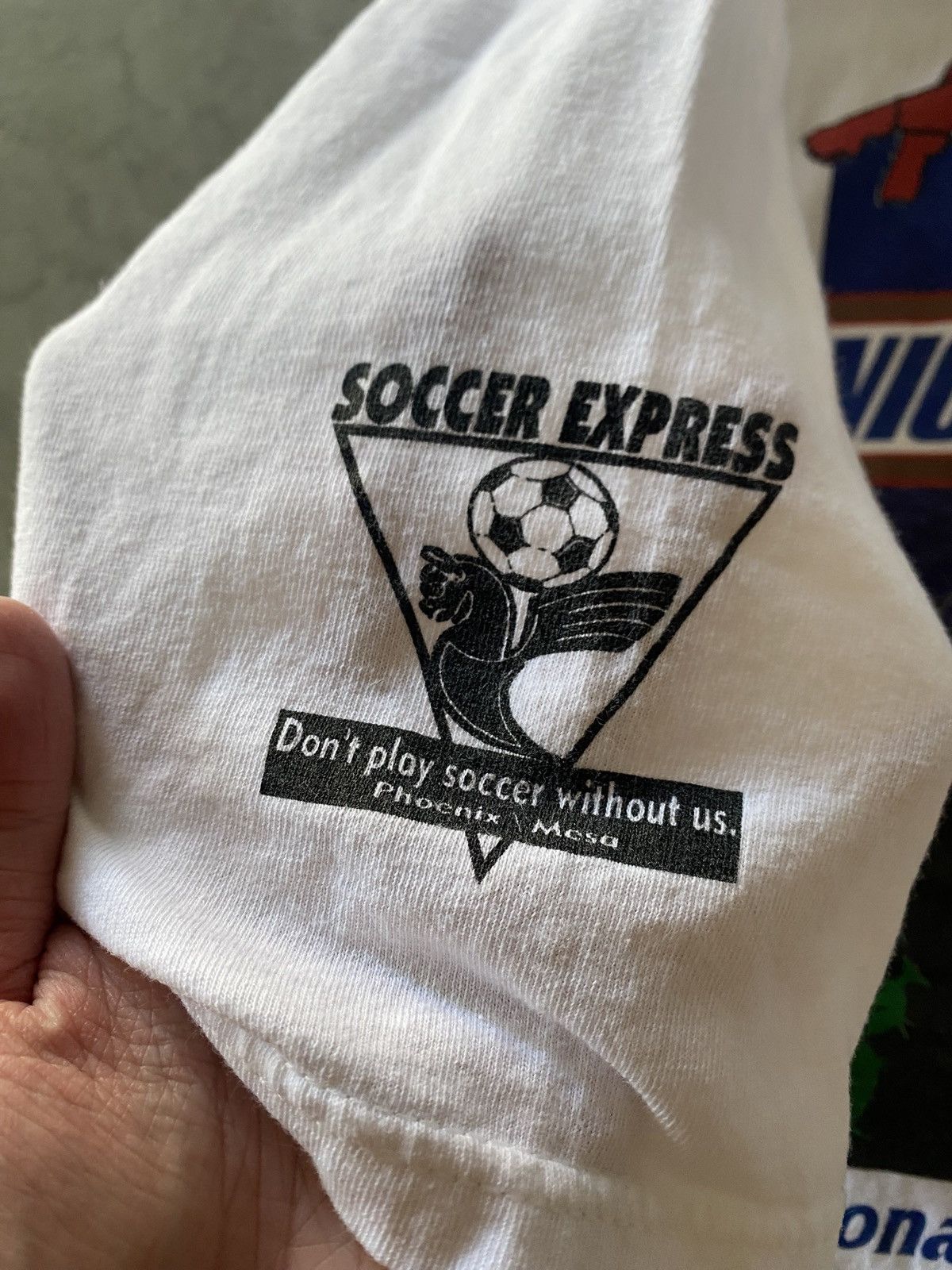Adidas Vintage Adidas Soccer Tee 1997 Size US L / EU 52-54 / 3 - 3 Thumbnail