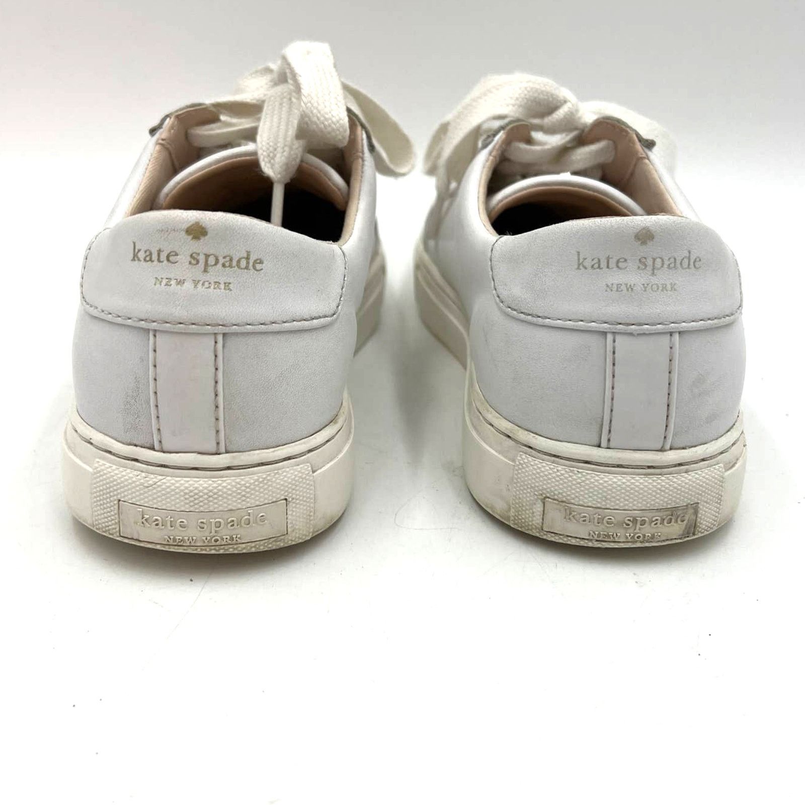 Kate Spade Kate Spade Fez Low Top Sneakers White Leather Size US 8.5 / IT 38.5 - 3 Thumbnail