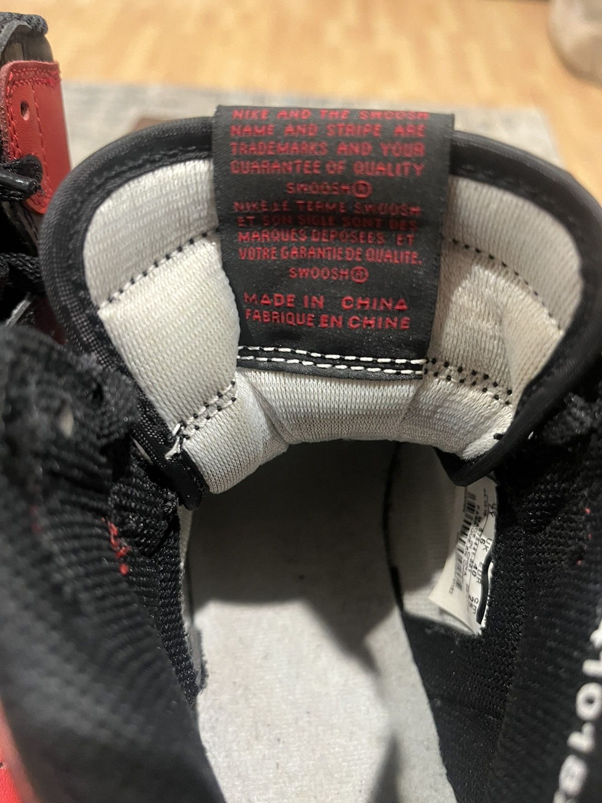 Nike Nike Jordan 1 “Banned” Bred OG 2016 Size US 7 / EU 40 - 11 Thumbnail