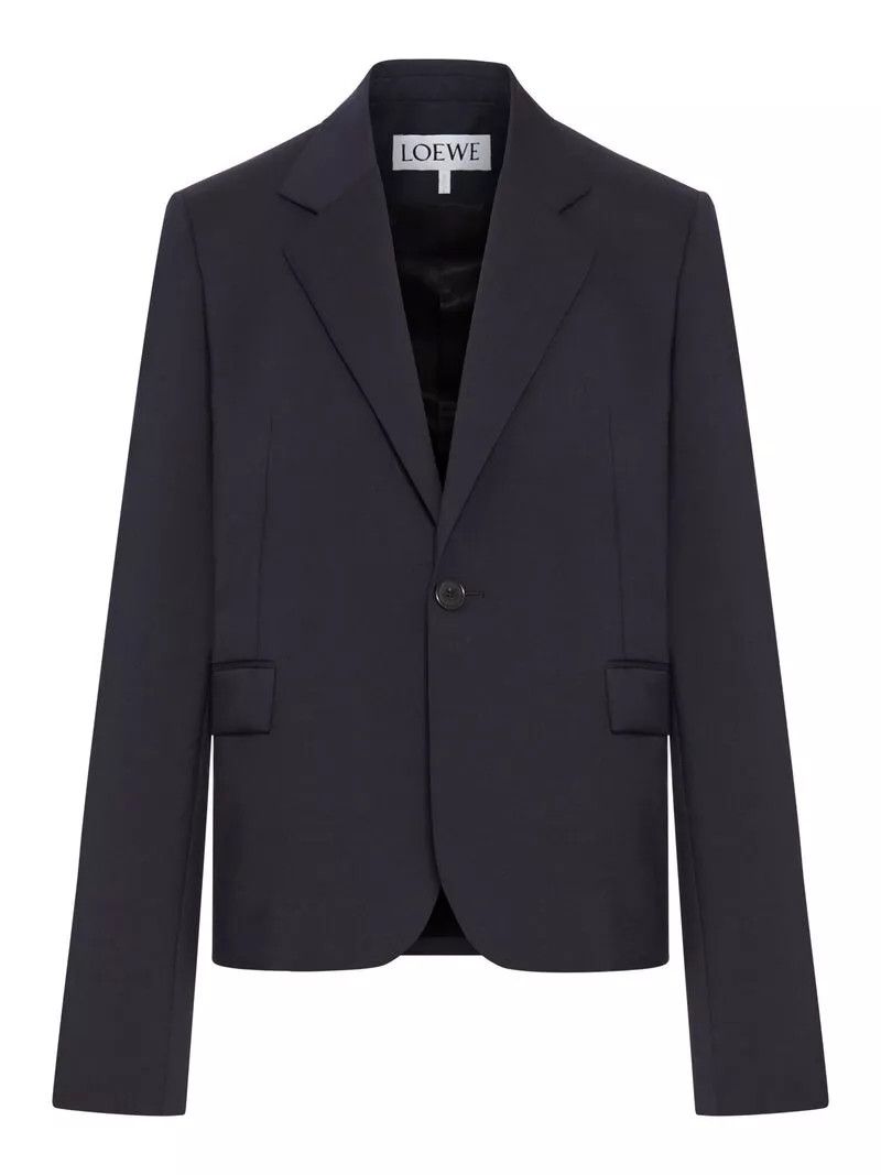 Loewe LOEWE $2500 Dark Navy Blue Wool Jacket New & Authentic Size XS / US 0-2 / IT 36-38 - 1 Thumbnail