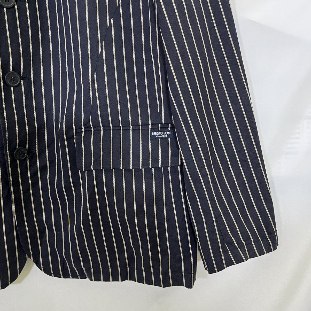 Hang Ten VINTAGE HANG TEN STRIPE BLAZER COAT Size US L / EU 52-54 / 3 - 3 Thumbnail