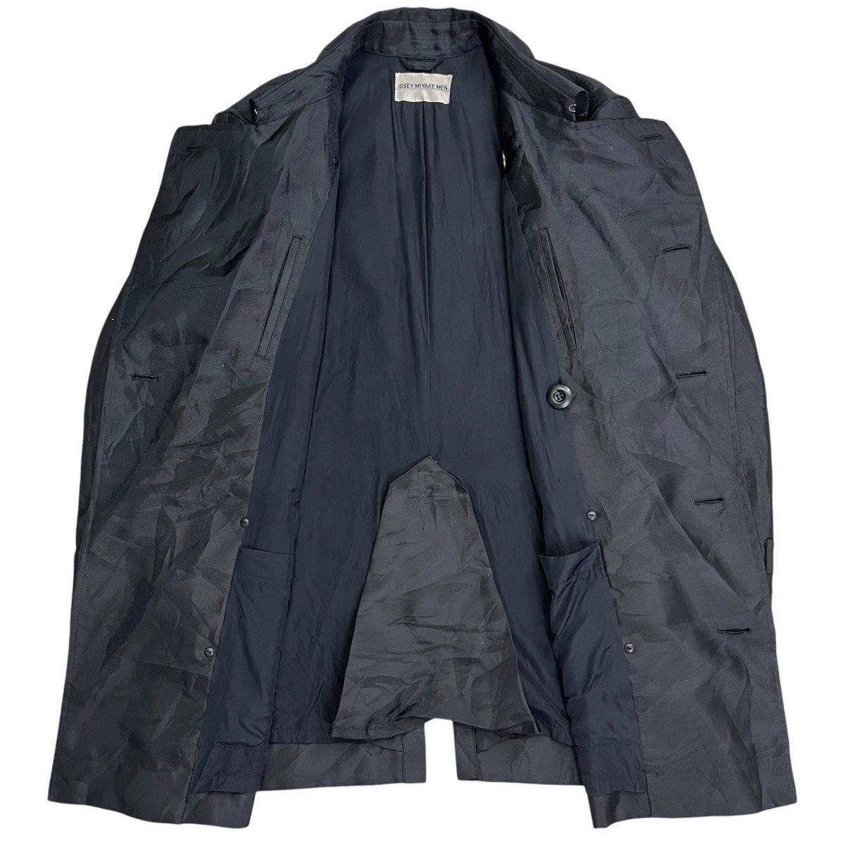 🔥 1997 ISSEY MIYAKE MEN DOUBLE BREASTED COAT MADE IN JAPAN