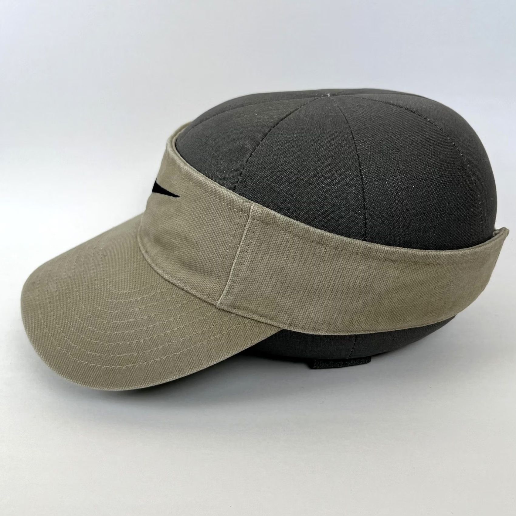 Nike Nike Visor Hat Cap Adjustable Mens One Size Beige Just Do It Swoosh Y2K Size ONE SIZE - 4 Thumbnail