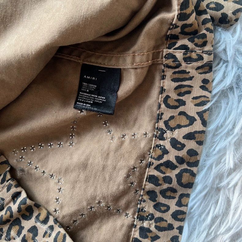 Amiri Amiri 17ss leopard willow nail four-pocket star shirt 2501- Size US M / EU 48-50 / 2 - 7 Thumbnail