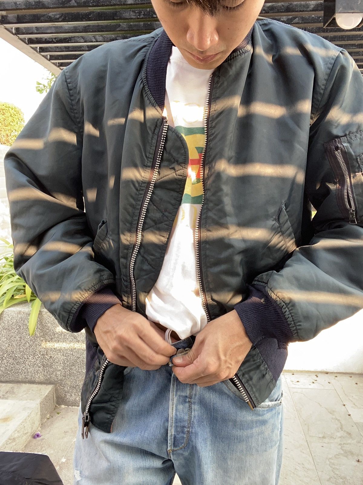 Alpha Industries Vintage Alpha Industries BOMBER flight jacket MA-1 Size US M / EU 48-50 / 2 - 18 Thumbnail