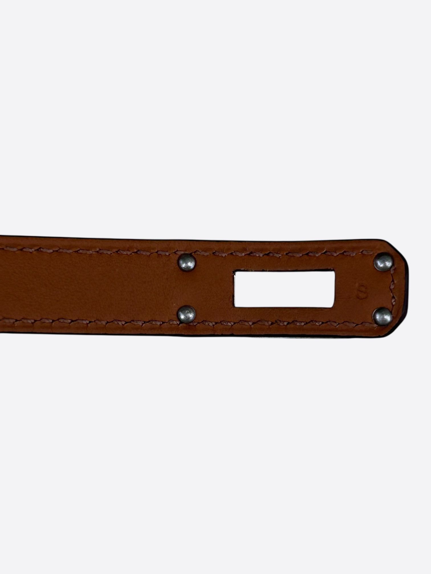 Hermes Etoupe Swift & Palladium Hardware Kelly Double Tour Bracelet Size ONE SIZE - 3 Thumbnail