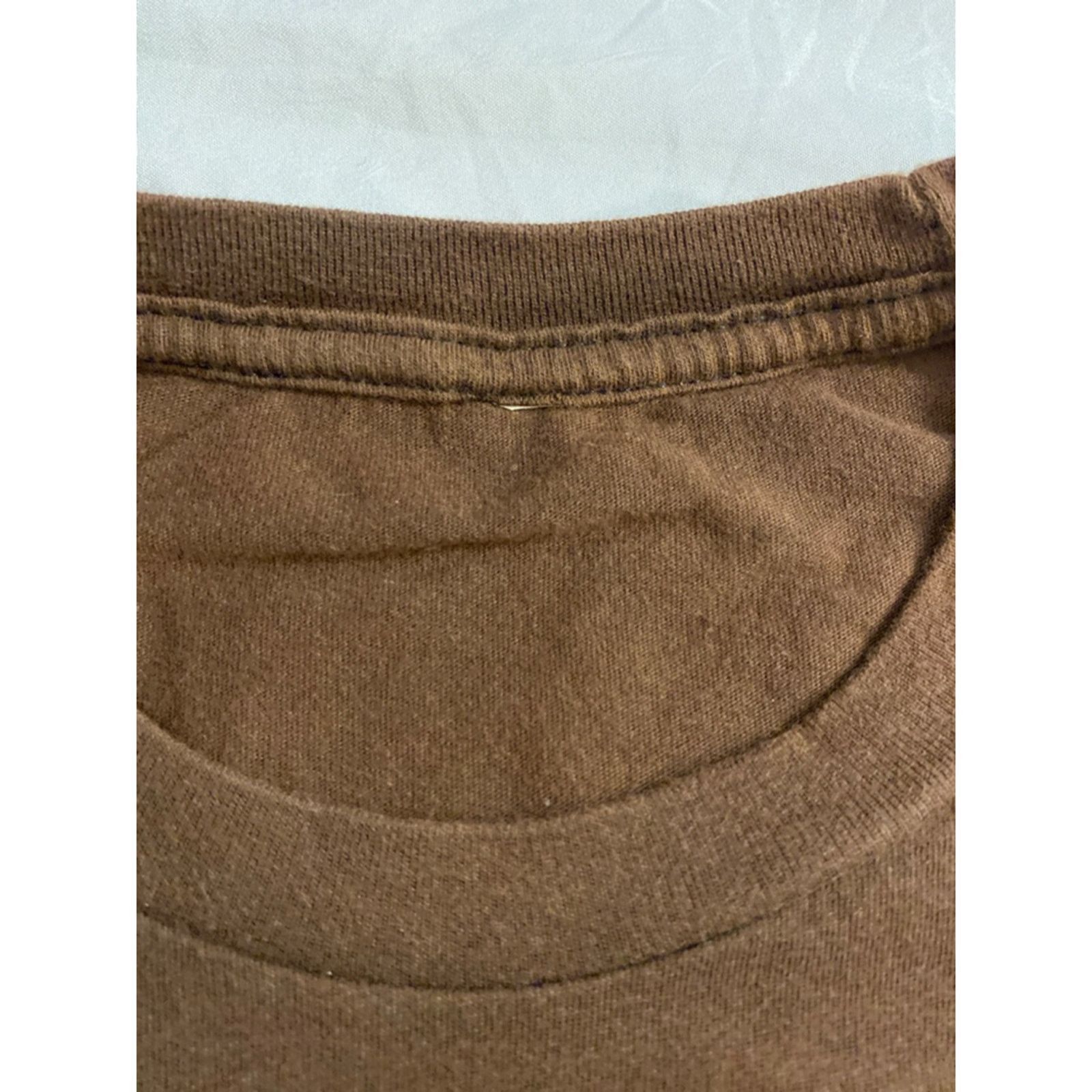 Other Y2K Brown Graphic Tee Girl on Bike Cropped Fit Unbranded S/M Size M / US 6-8 / IT 42-44 - 3 Thumbnail