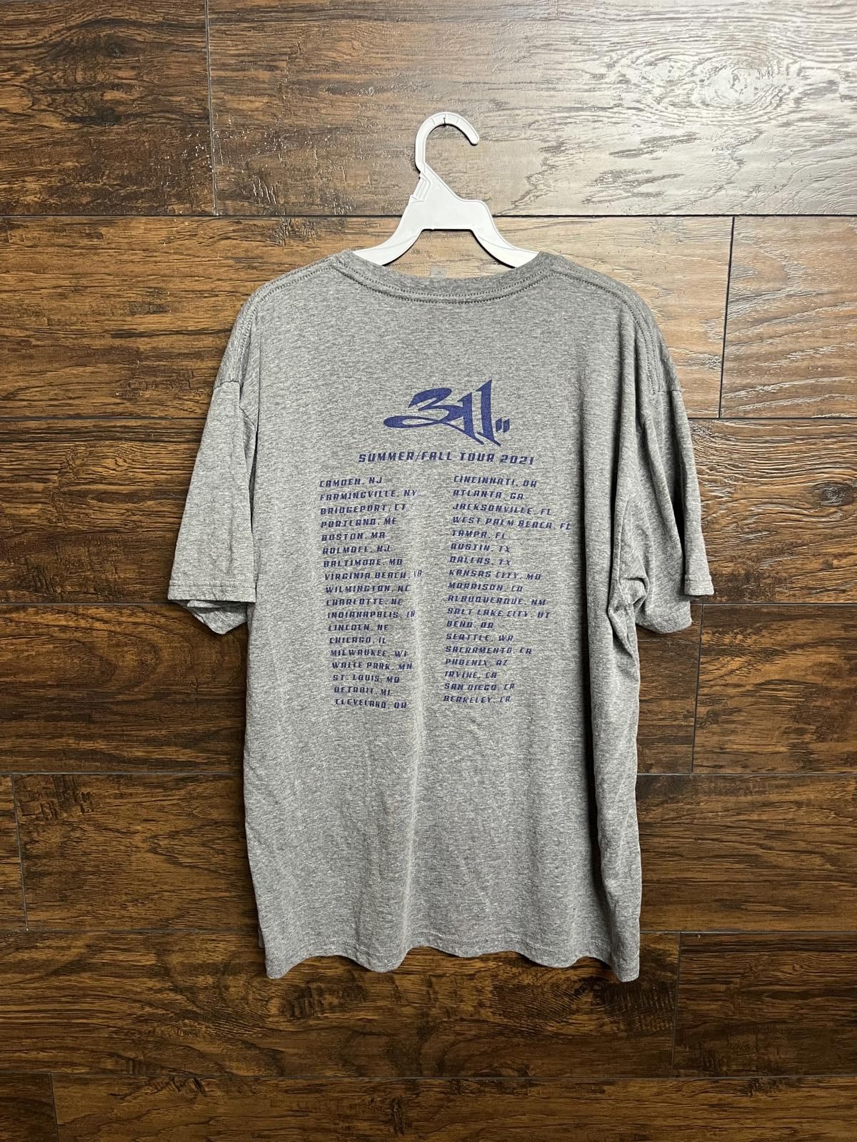 Next Level Apparel 311 Tour T-shirt Summer and Fall Tour 2021 Tee - XL Size US XL / EU 56 / 4 - 2 Thumbnail