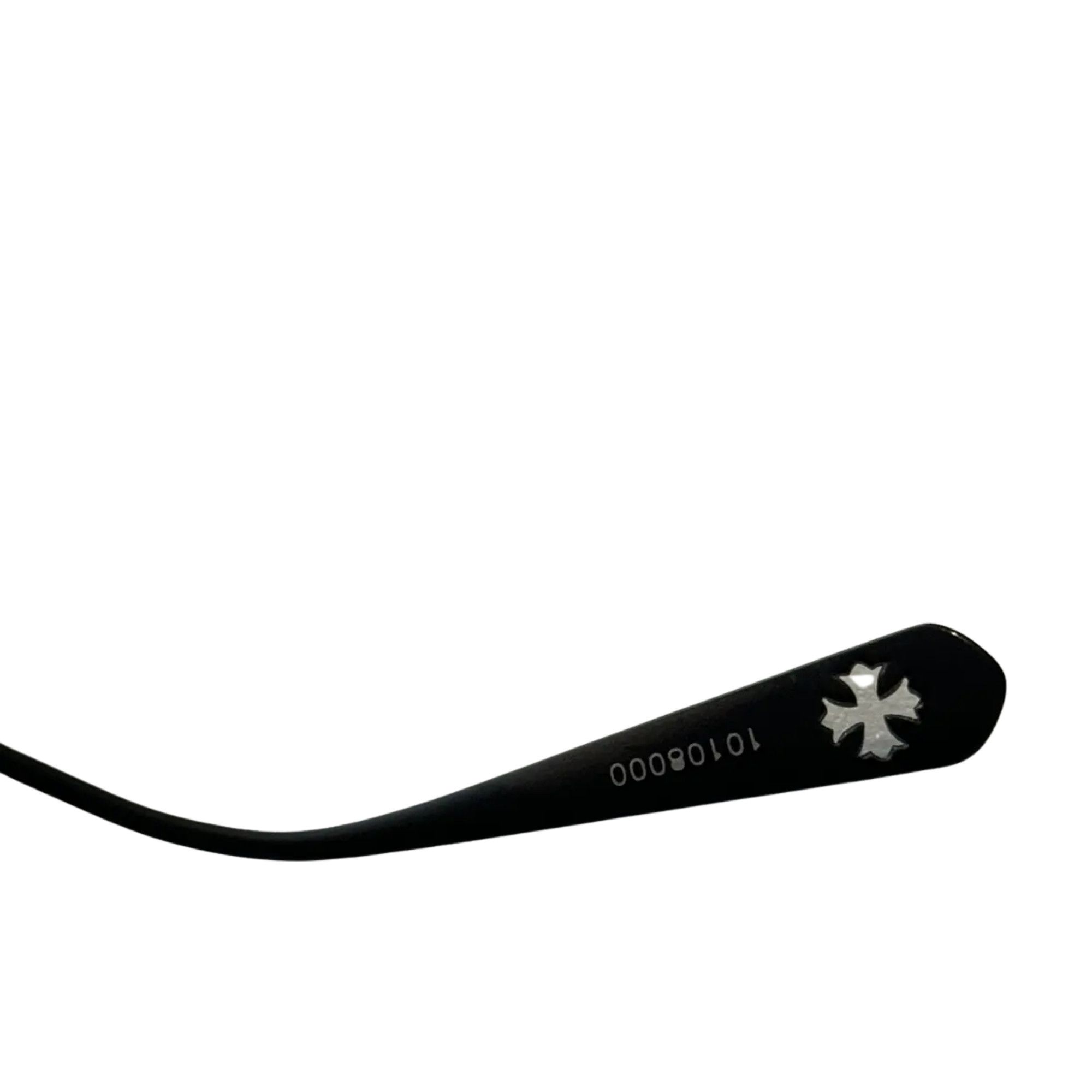 Chrome Hearts CHROME HEARTS SLUNTRADICTION BLACK SHINY GLASSES Size ONE SIZE - 5 Thumbnail