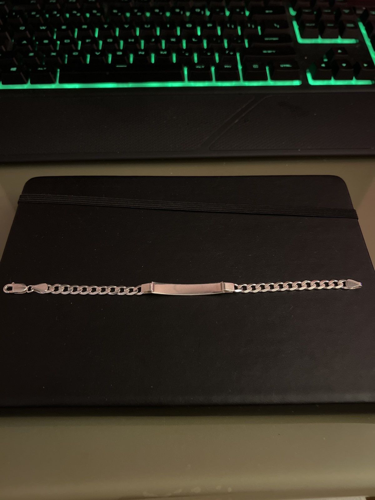 image of Sterling Silver Bracelet, Men's