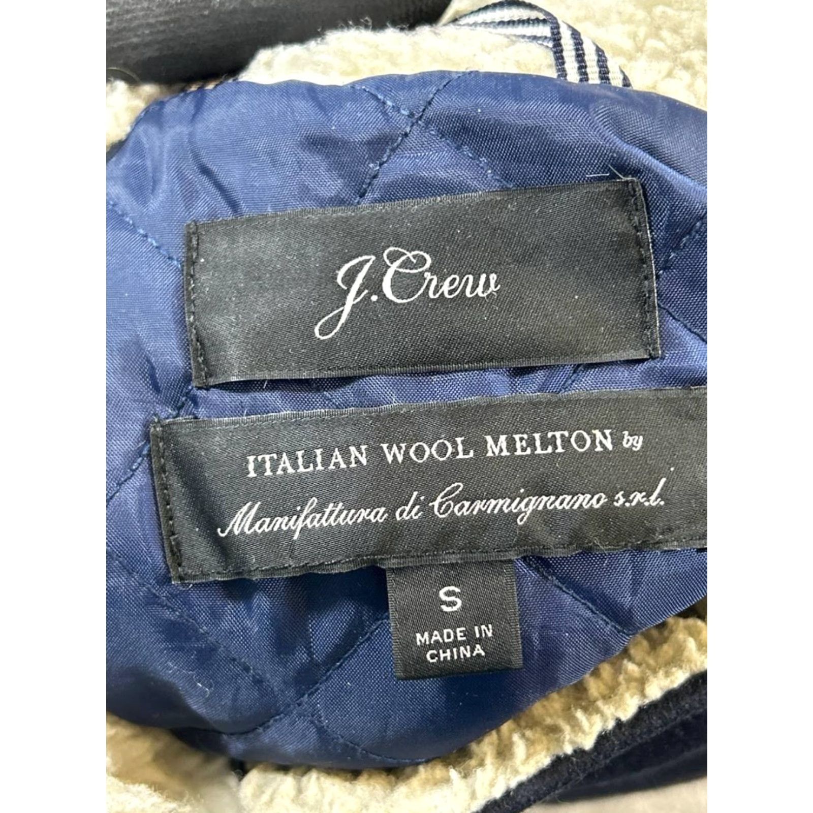 J.Crew VINTAGE J.CREW Women's Jacket Small Blue Wool Casual Fall Winter Spring Regular Fit Size S / US 4 / IT 40 - 3 Thumbnail
