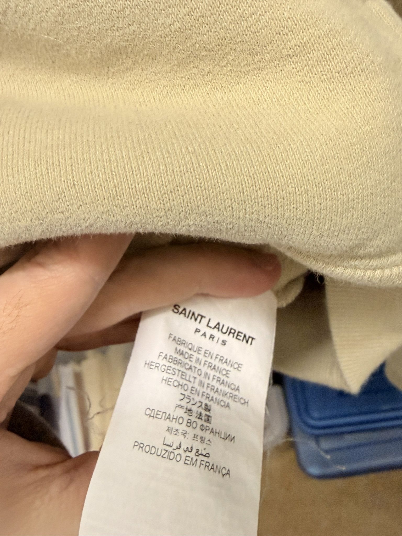 Saint Laurent Paris Saint Laurent Bruno V.Roels Men's Rive Gauche Paint Hoodie Size US M / EU 48-50 / 2 - 5 Thumbnail