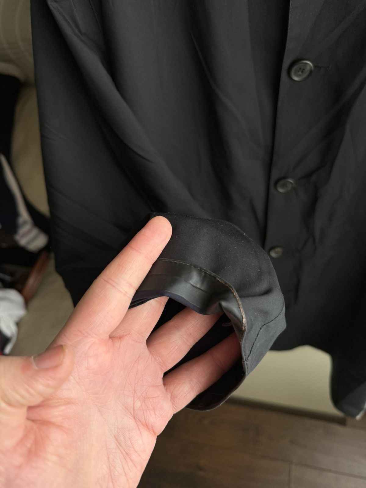 Prada Prada Milano Black Technical Trench Coat Wool/Cashmere Liner Size US M / EU 48-50 / 2 - 9 Thumbnail