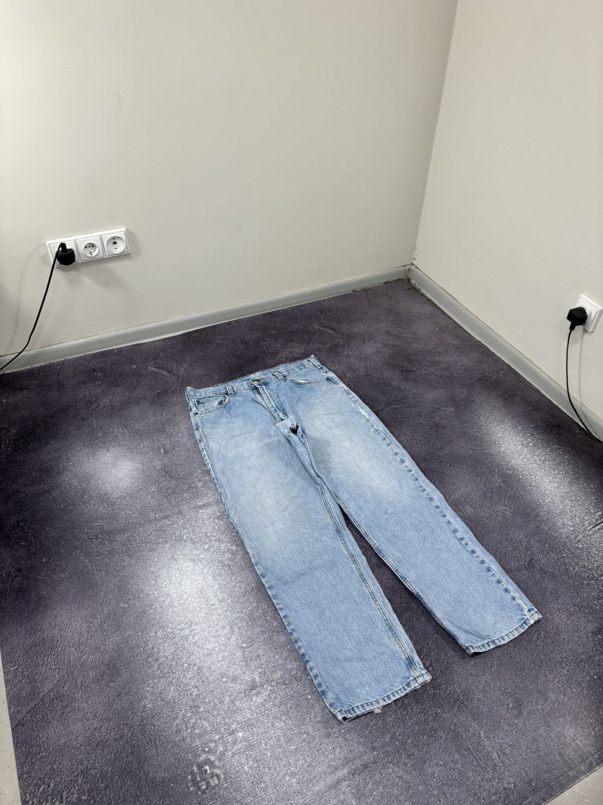 Carhartt Vintage Carhartt 90s Faded Light Blue USA Denim Baggy Jeans Size US 36 / EU 52 - 10 Thumbnail