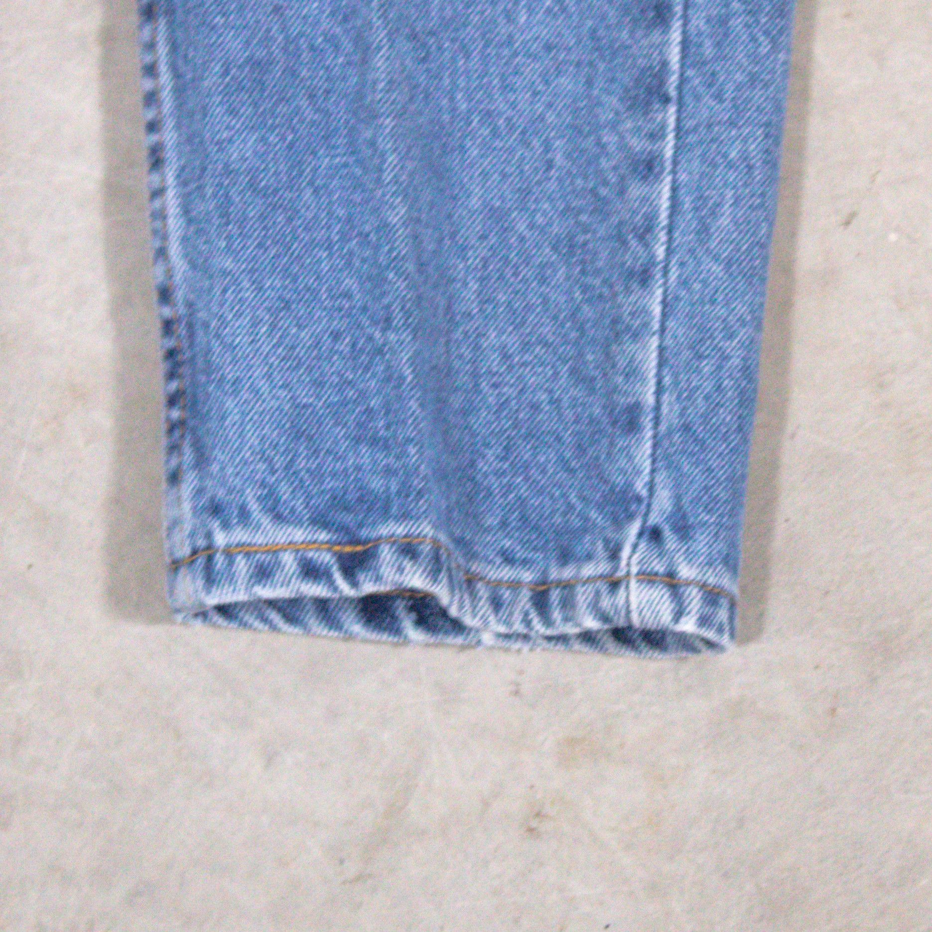 Levi's Vintage Clothing × Vintage Vintage 1990's Levis 963 Orange Tab Light Wash Denim Pant's Size US 28 / EU 44 - 4 Thumbnail