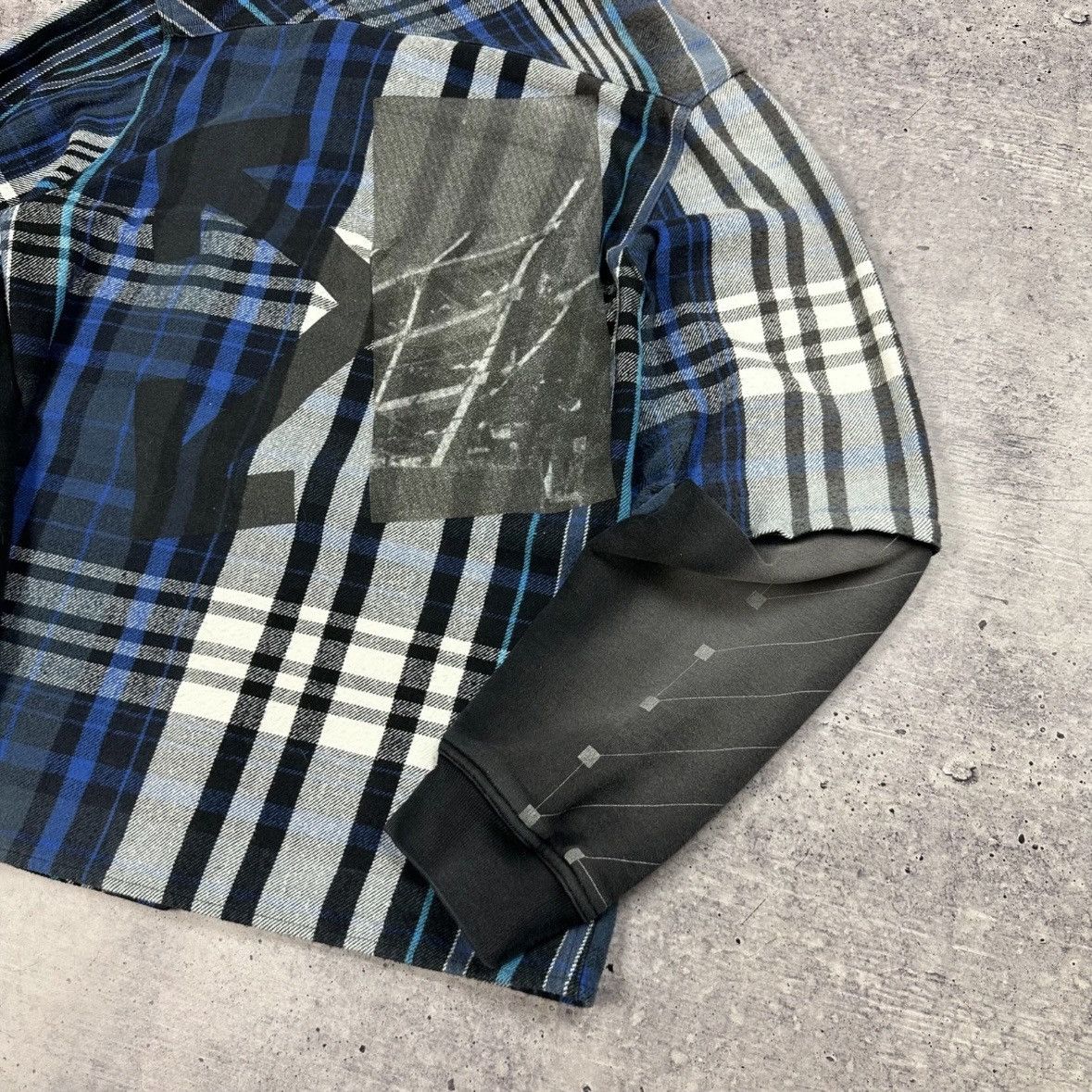 Off-White Off-White Flannel Shirt Patchwork Diagonal Arrows Graphic Size US S / EU 44-46 / 1 - 10 Thumbnail