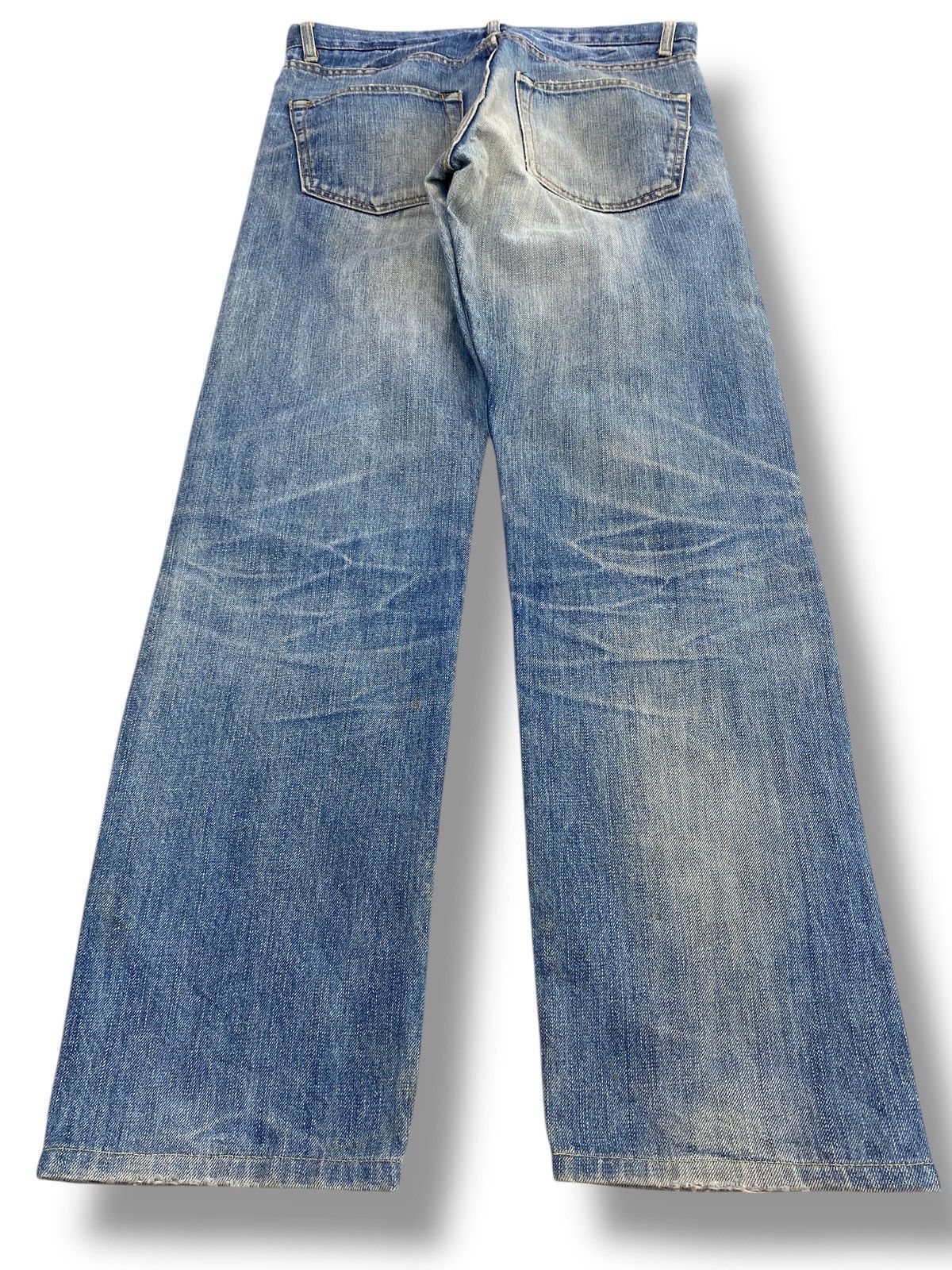 Japanese Brand Japanese Brand Whiskers Faded Wash Style Loose Jeans Size US 31 - 3 Thumbnail
