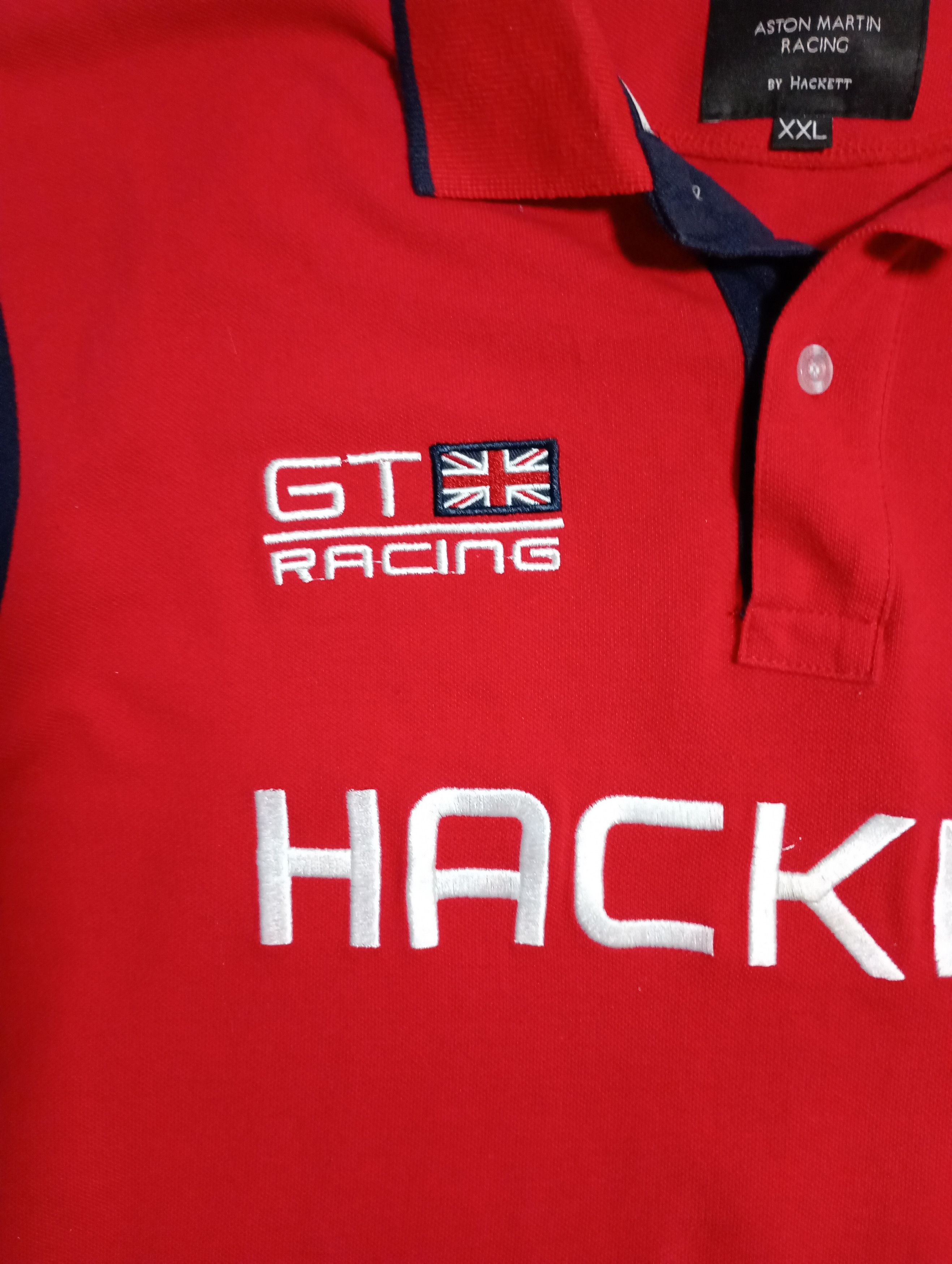 Hackett Hackett Aston Martin Racing Long Sleeve Polo Shirt Size US XXL / EU 58 / 5 - 7 Thumbnail