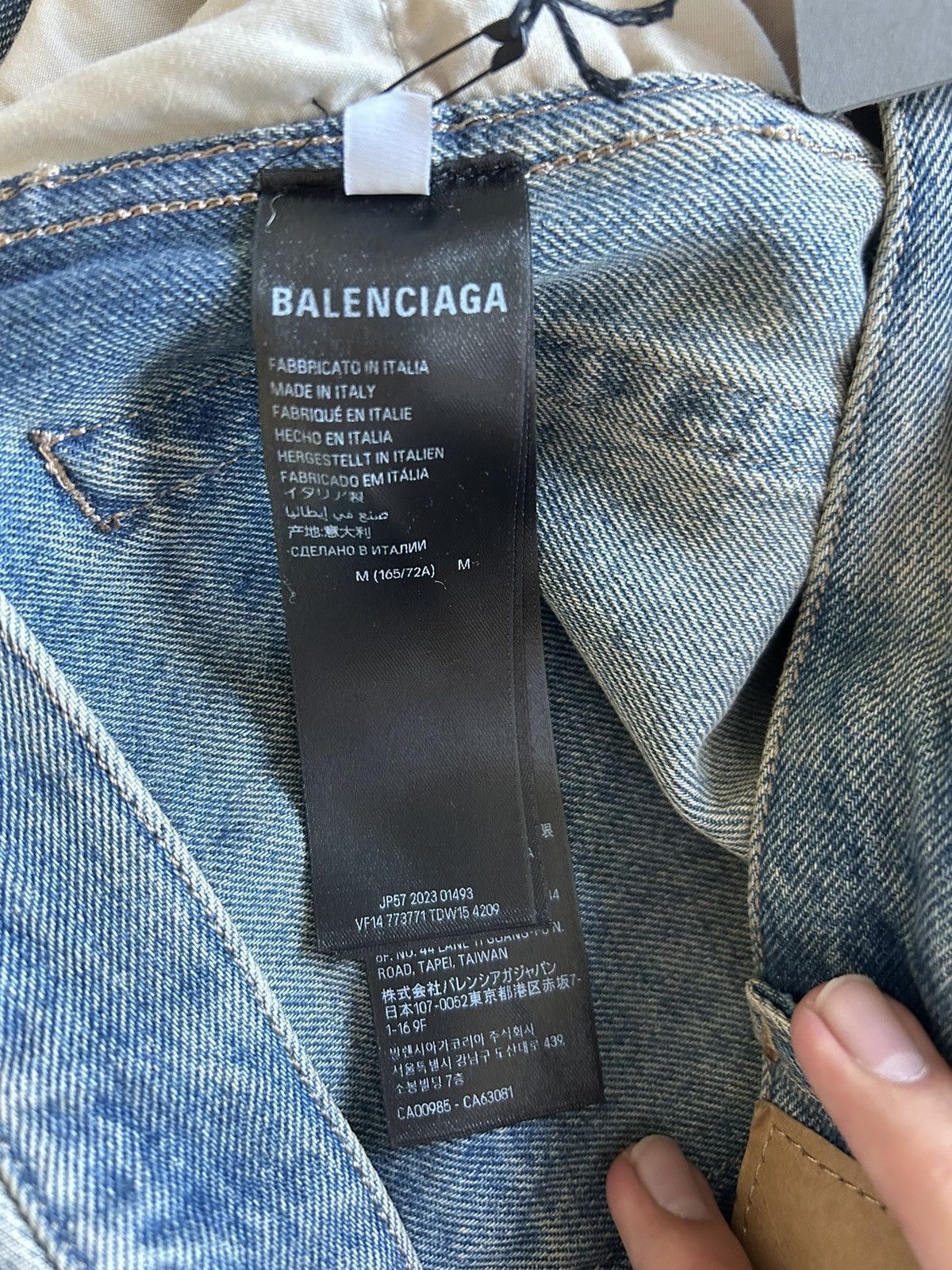 Balenciaga Balenciaga Logo Patch Inside Out Denim Jeans Size US 32 / EU 48 - 6 Thumbnail