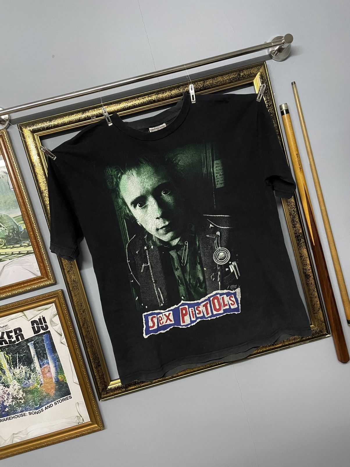 Vintage Vintage Original 90s Sex Pistols Punk Johny Rotten Sunfaded Size US L / EU 52-54 / 3 - 2 Thumbnail