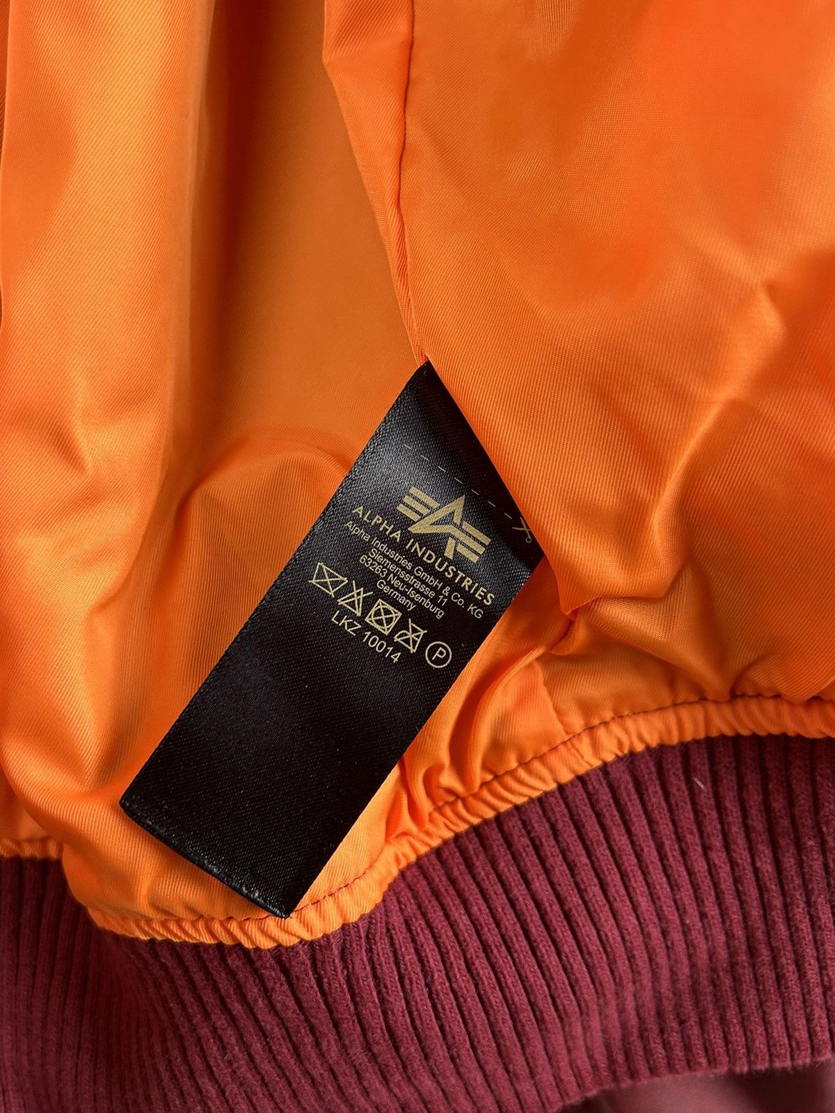 Alpha Industries Alpha Indistries Lightweight MA1 Bomber Jacket In Bordo Size US M / EU 48-50 / 2 - 11 Thumbnail