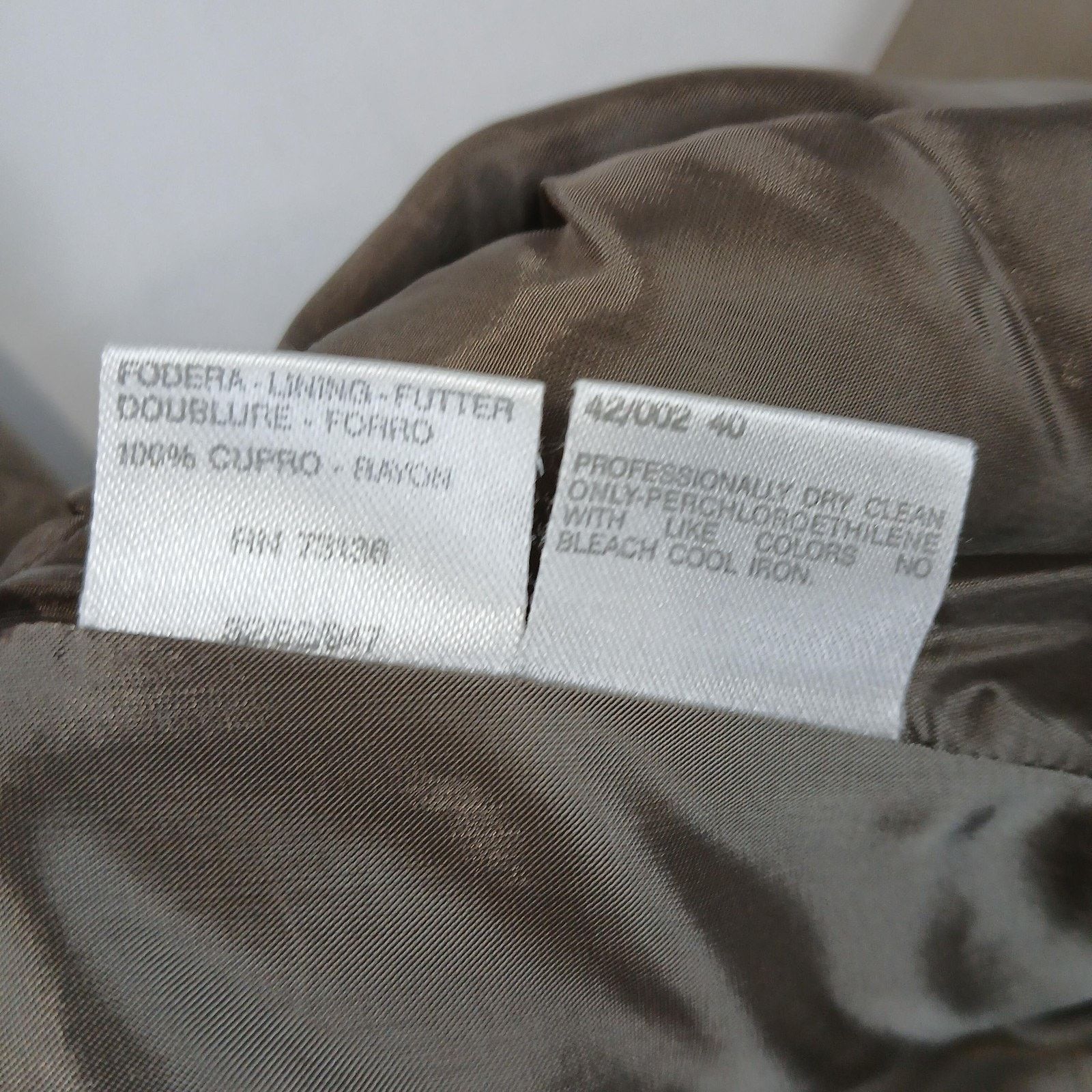 Max Mara MaxMara Coat Womens Small Taupe Beige Wool Blend Long Jacket Size S / US 4 / IT 40 - 11 Thumbnail