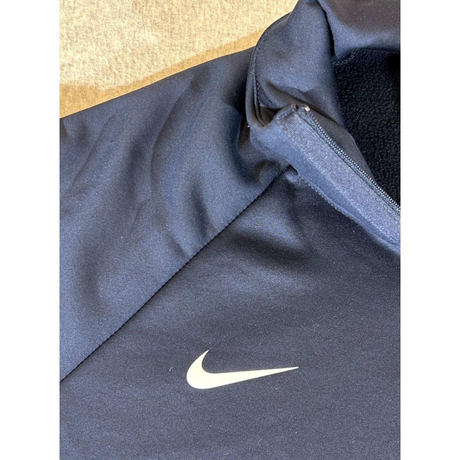 Nike Nike Sweatshirt Womens XL Navy Blue Therma 1/4 Zip Training Pullover Athletic Size XL / US 12-14 / IT 48-50 - 2 Thumbnail