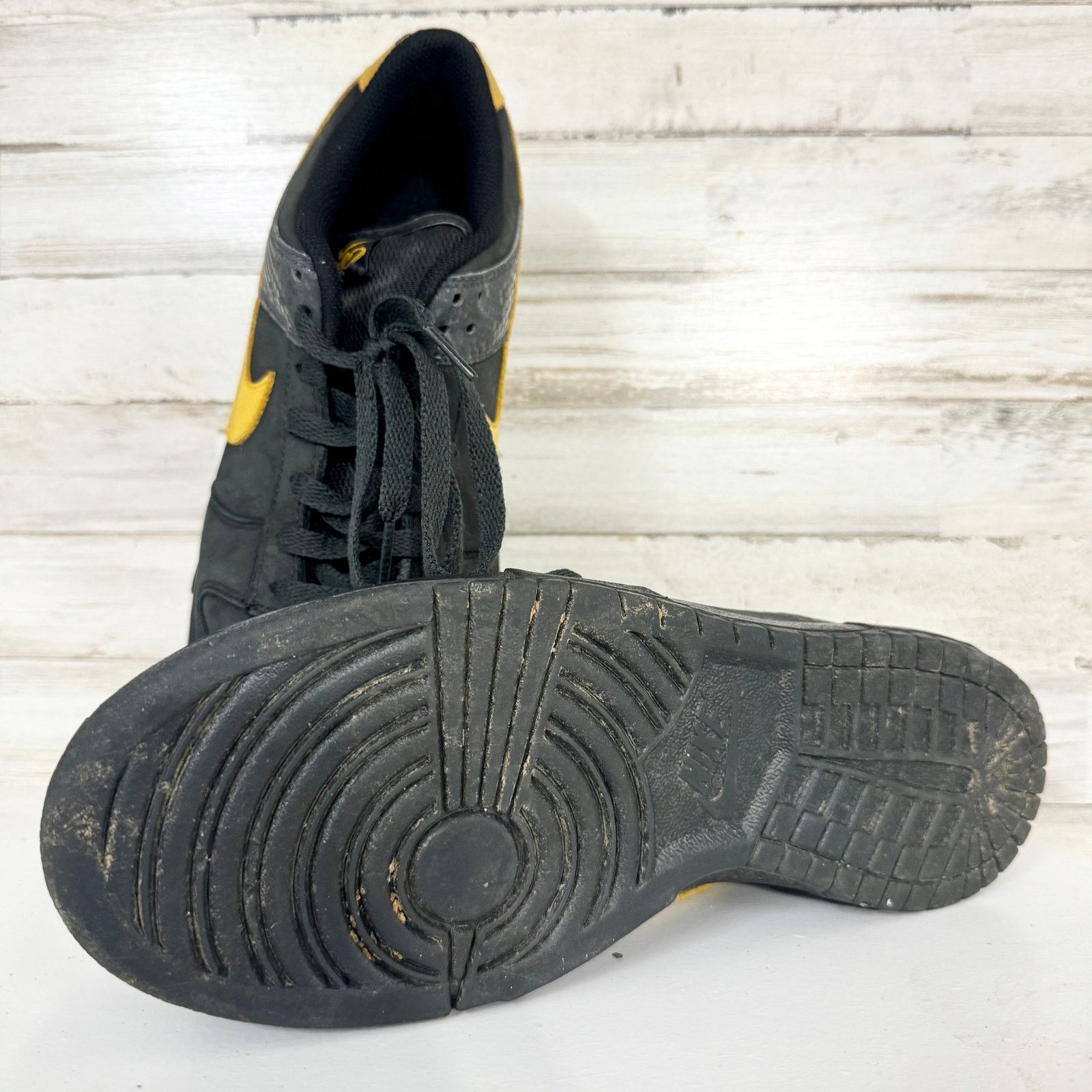 Nike Nike Dunk Low 6.0 Black/Gold Dart Sneakers, Size 9.5 Size US 9.5 / EU 42-43 - 2 Thumbnail