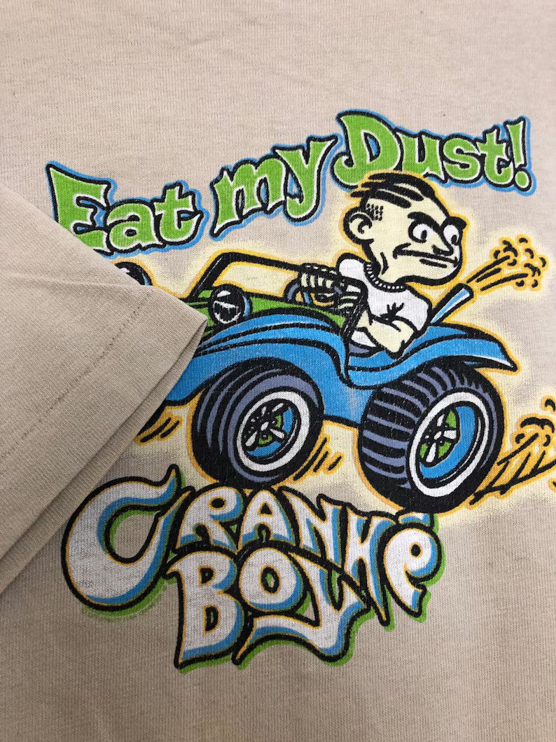 Vintage Vintage Cranke Boy Eat My Dust T-Shirt Size US L / EU 52-54 / 3 - 3 Thumbnail