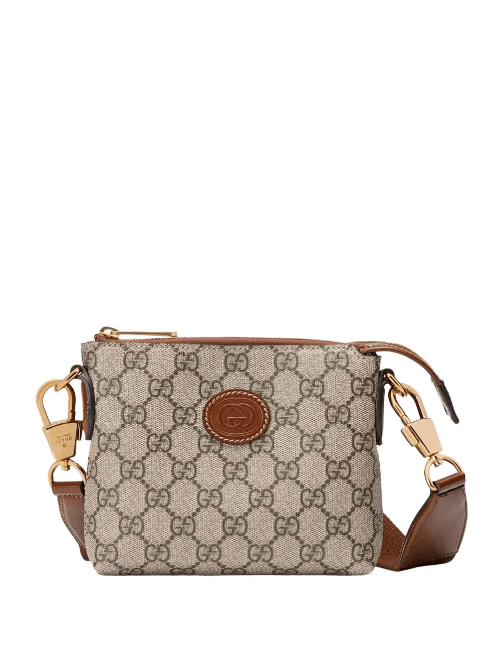 Gucci GUCCI Interlocking G Beige Ebony GG Shoulder Bag Size ONE SIZE - 1 Thumbnail