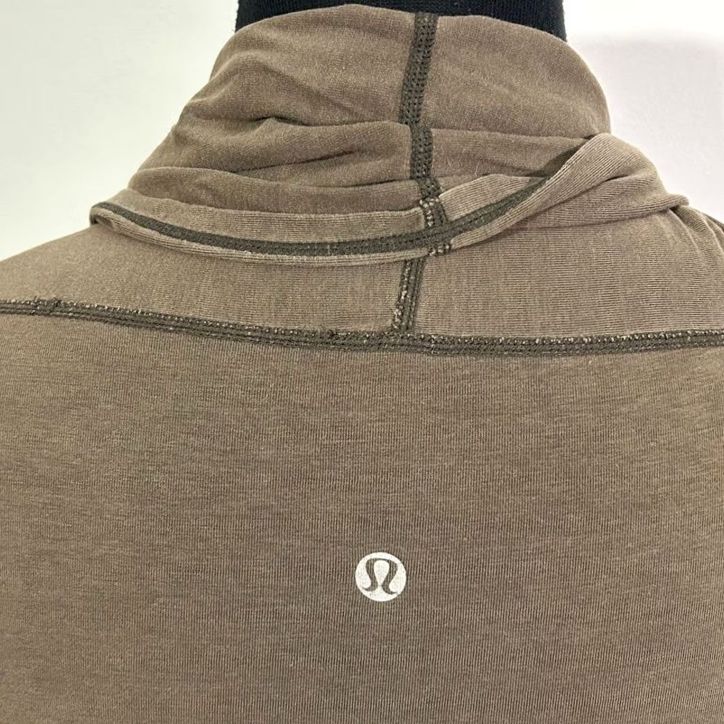 Lululemon Lululemon Draped Open Front Cardigan Wrap Olive Brown Womens Cardigan S Brown Womens Size S / US 4 / IT 40 - 3 Thumbnail