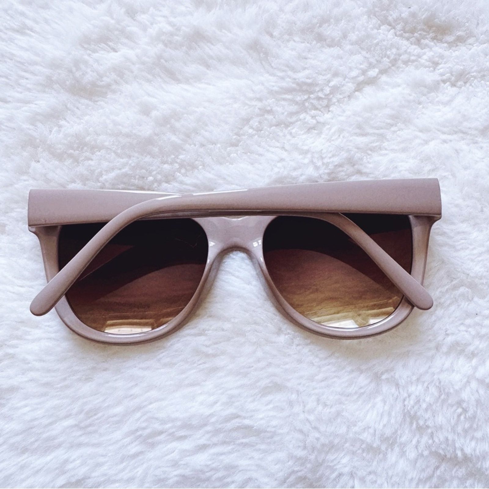 Other Mina Light Tan Chic Sunglasses Size ONE SIZE - 14 Thumbnail