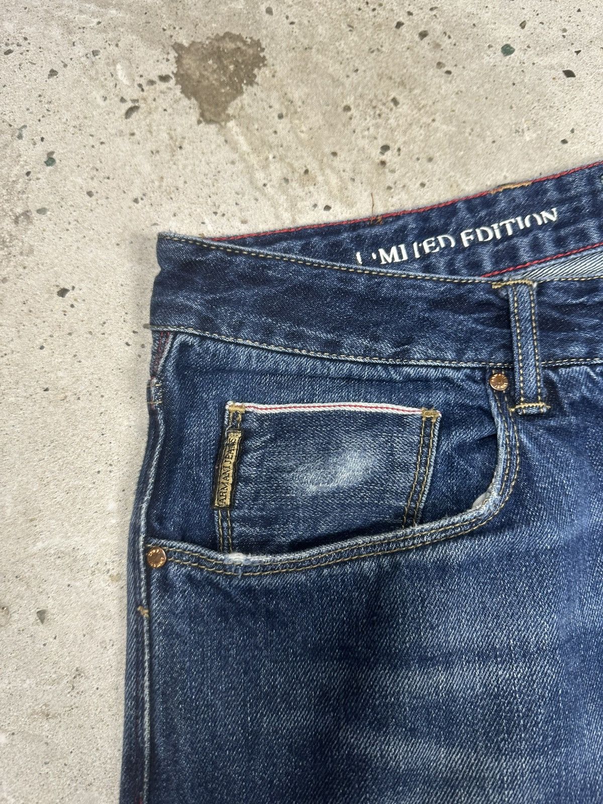 Giorgio Armani Vintage 2000s Armani Jeans Japan Selvedge Denim Pants Size US 34 / EU 50 - 12 Thumbnail