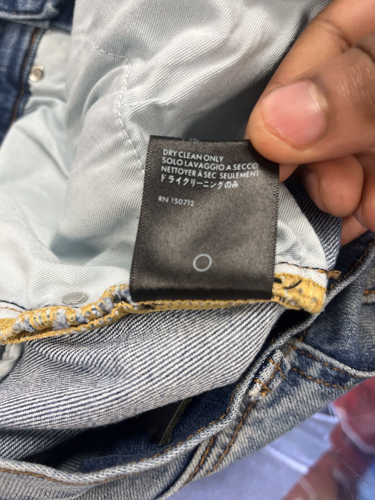Amiri Blue Amiri Jeans Side Logo Size US 29 - 4 Thumbnail